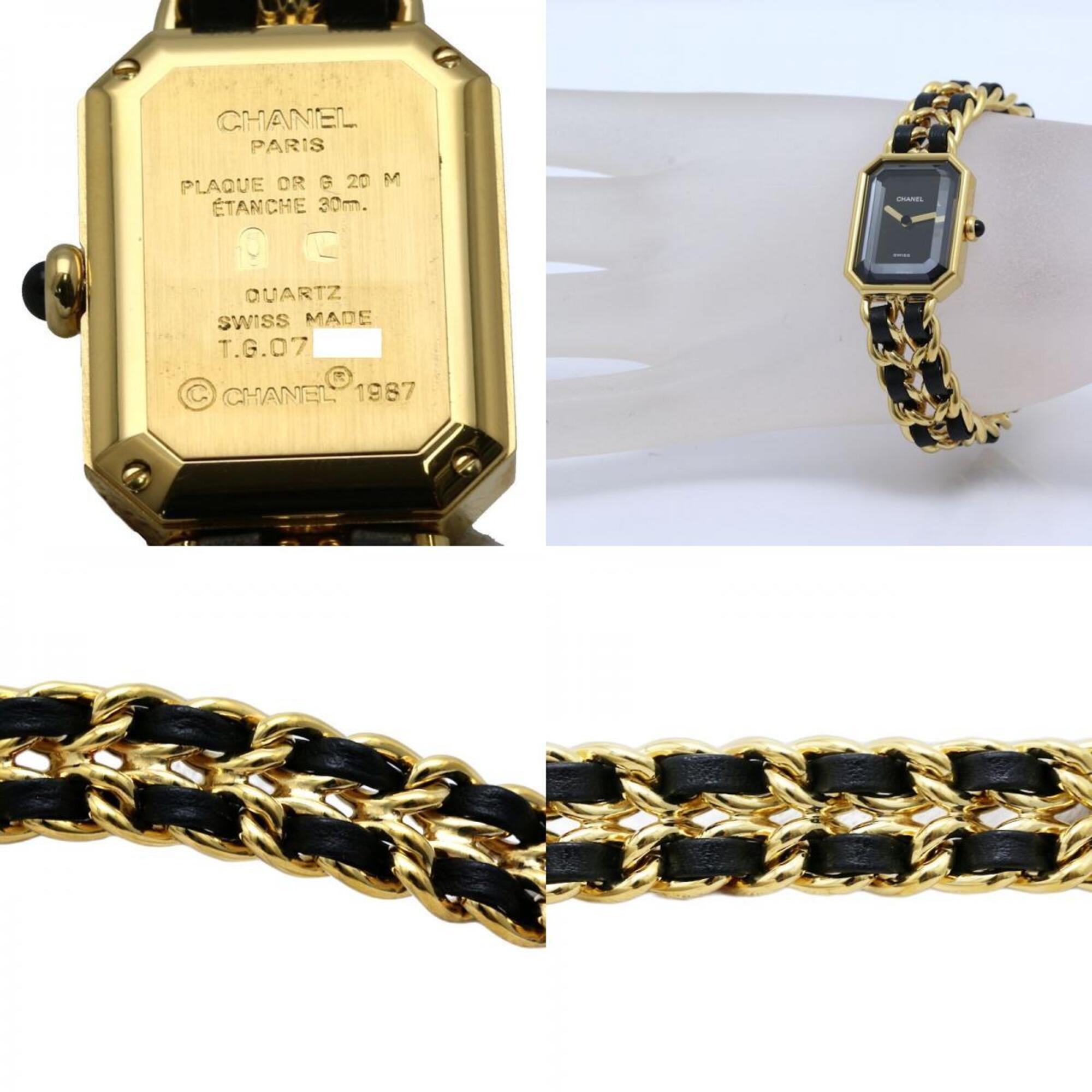 Chanel Premiere H0001 483011003 Black Dial 20mm Watch