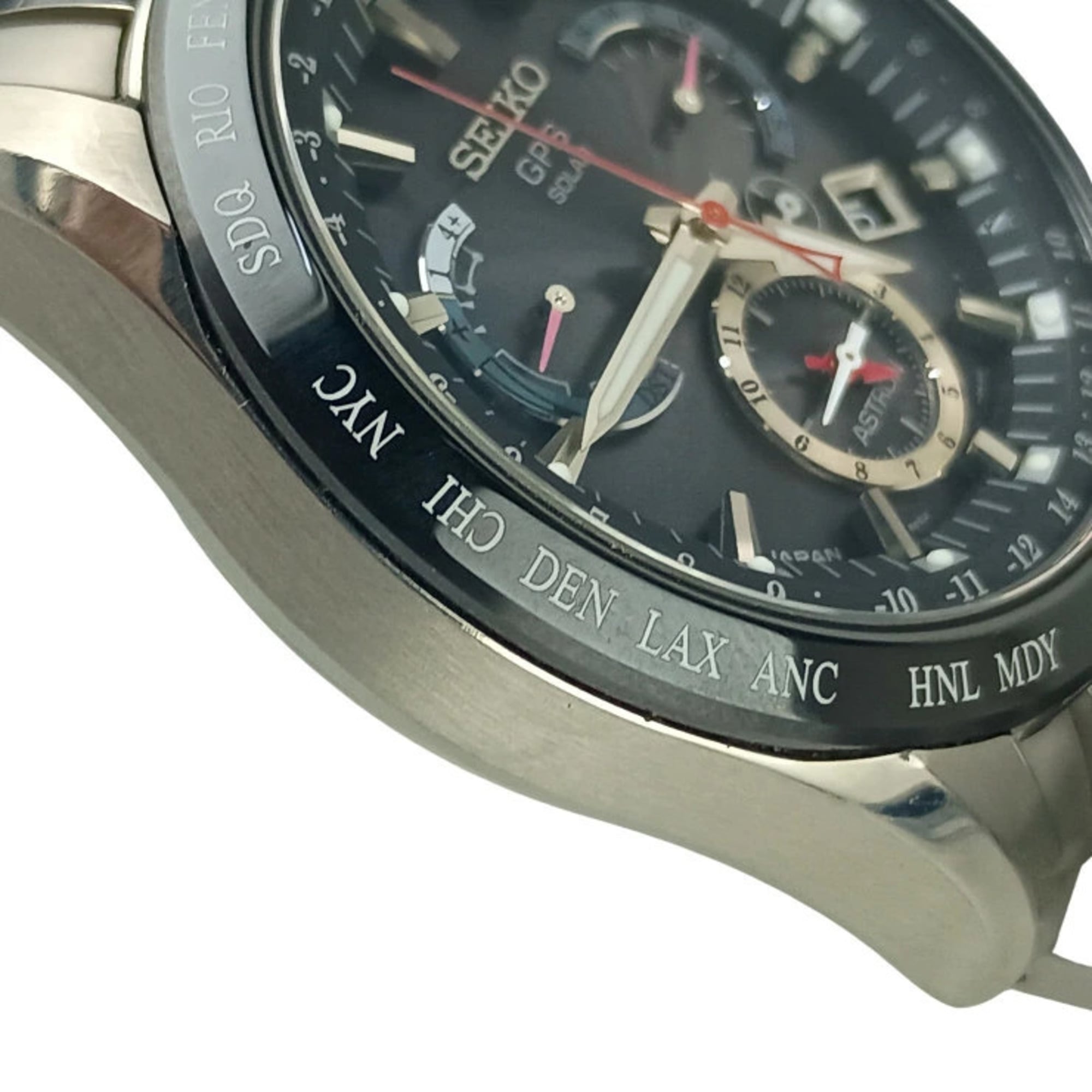 Montre Seiko Astron GPS 8X53-0AB0 SBXB041 Noir cadran de 45 mm