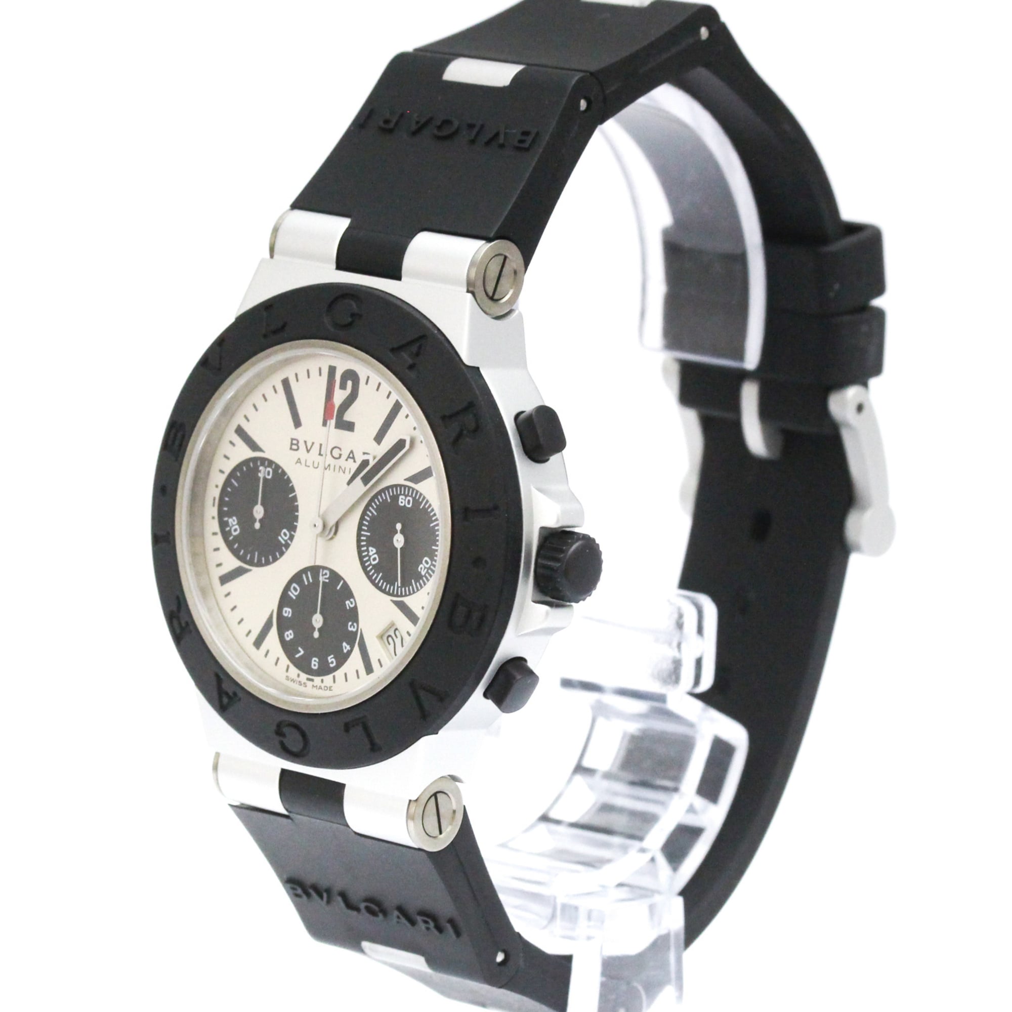 Bulgari Aluminium AC38TA Silver Dial 38mm Watch