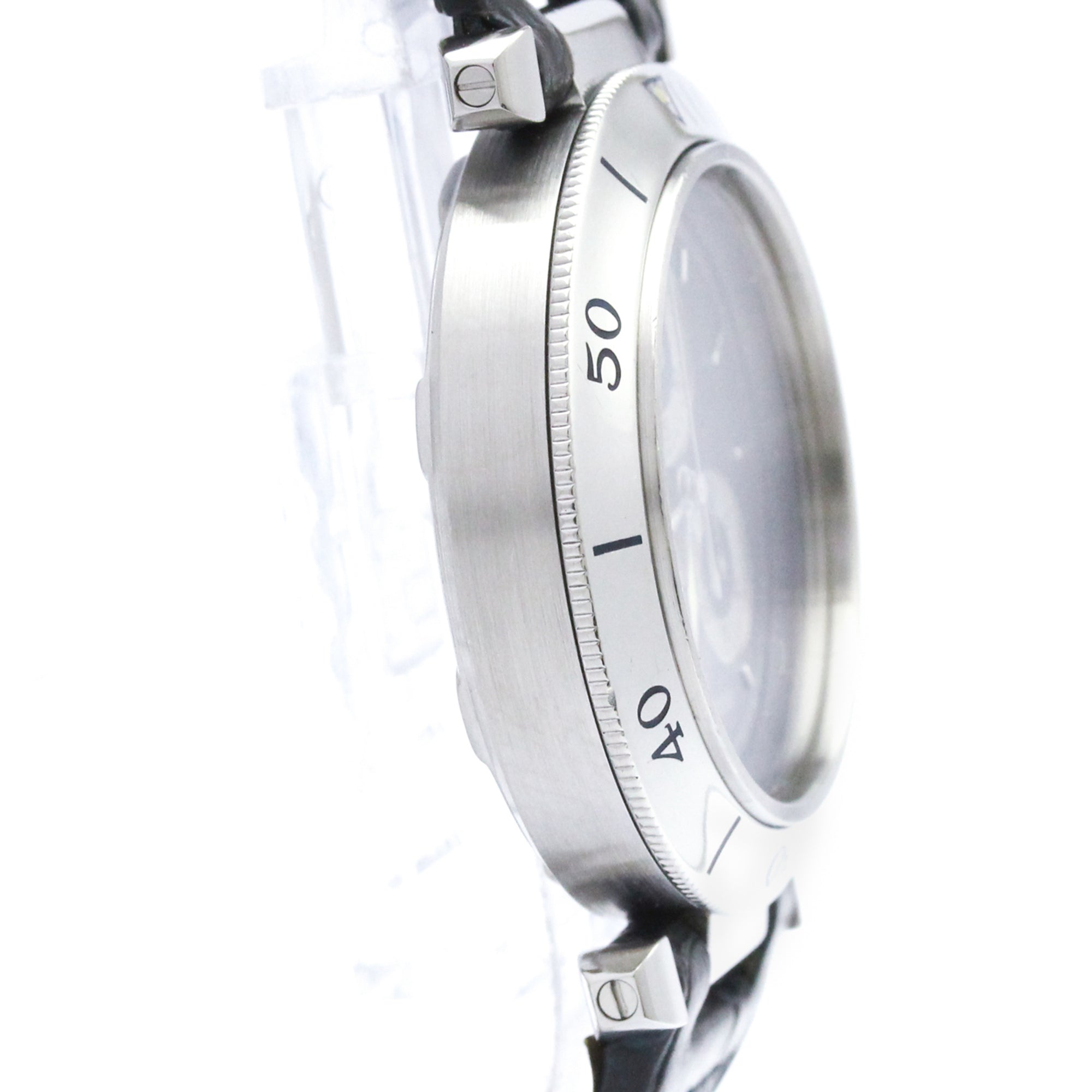 CARTIER Pasha Chronoreflex Steel Quartz Unisex Watch W3100855 Polished