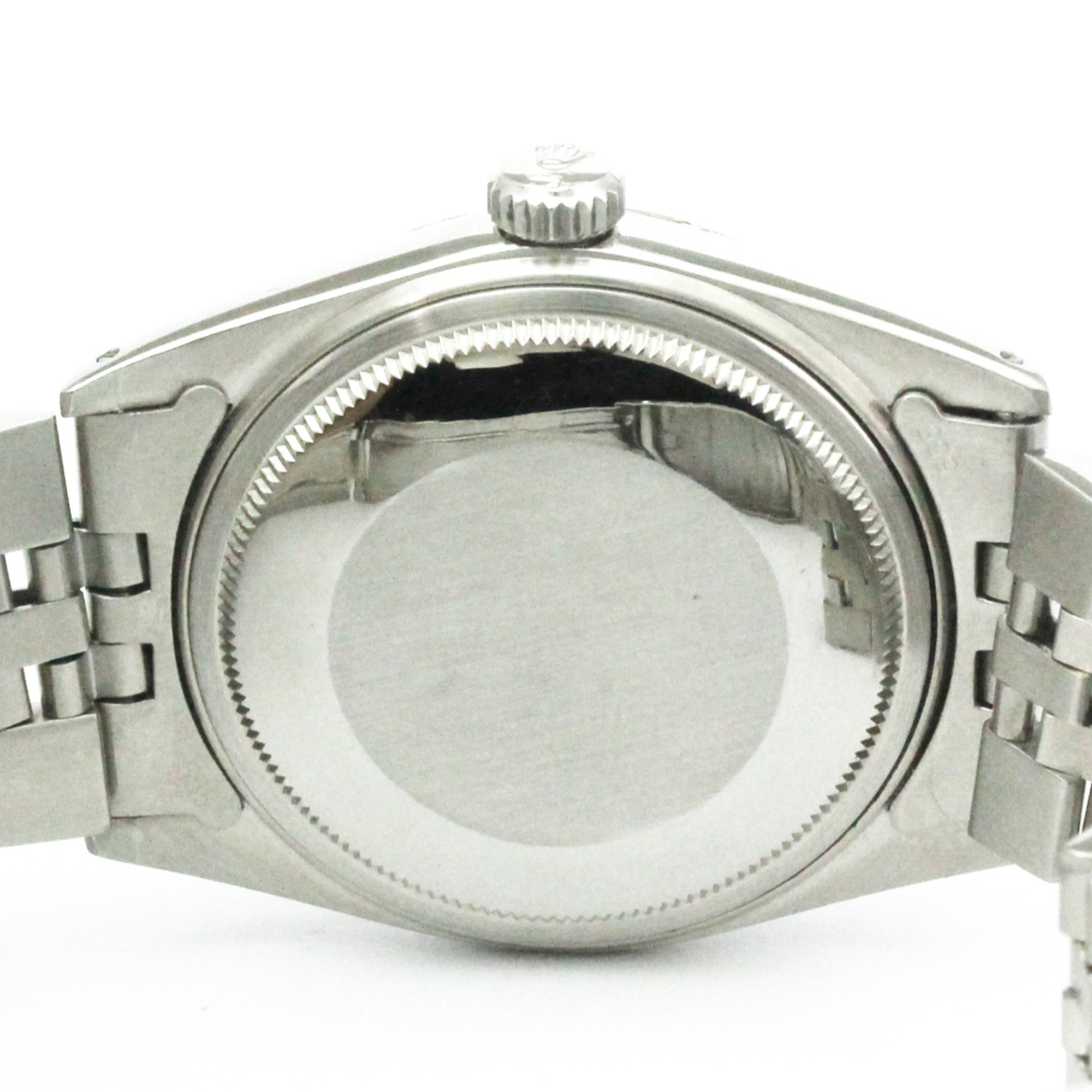 ROLEX Datejust 18K White Gold Steel Automatic Mens Watch 16014