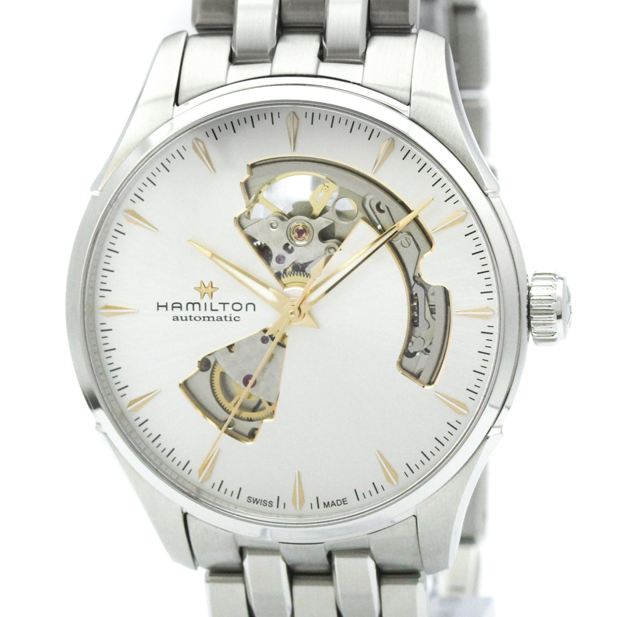 Hamilton Jazzmaster H32675151 met zilveren wijzerplaat 40mm Horloge