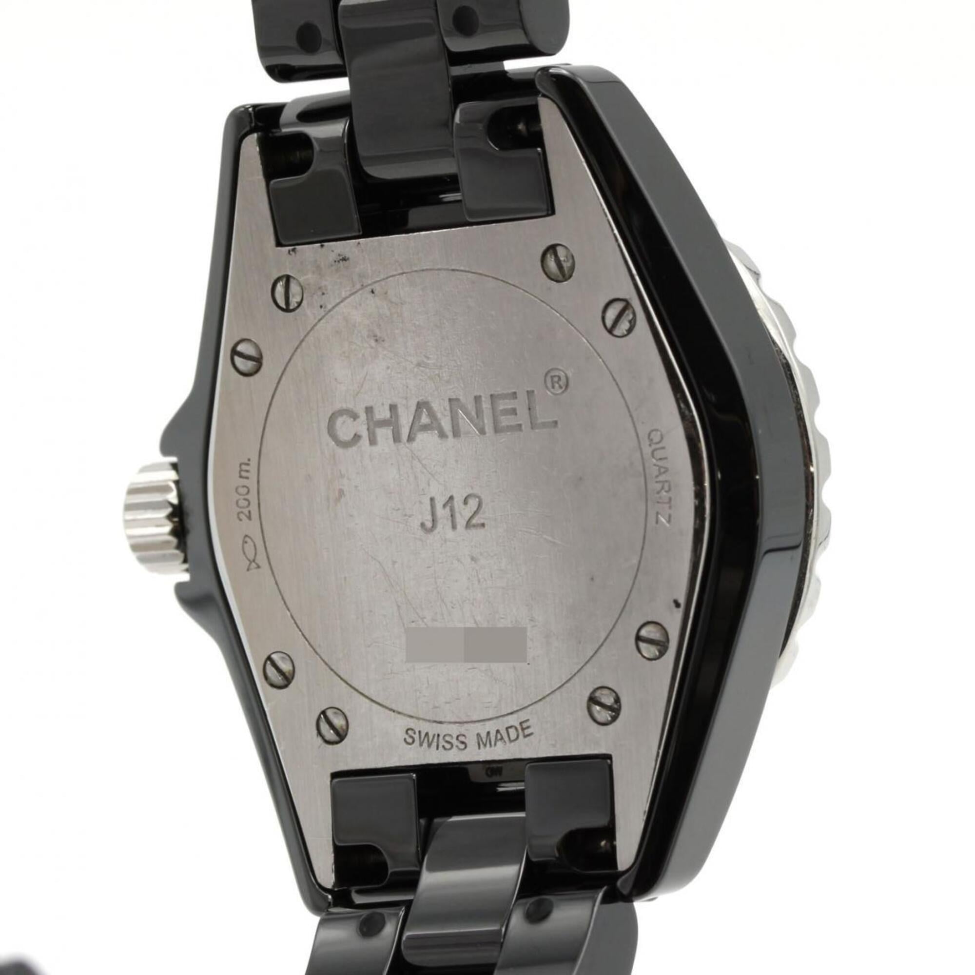 Chanel J12 H1625 Black Dial Ceramic 33mm Watch