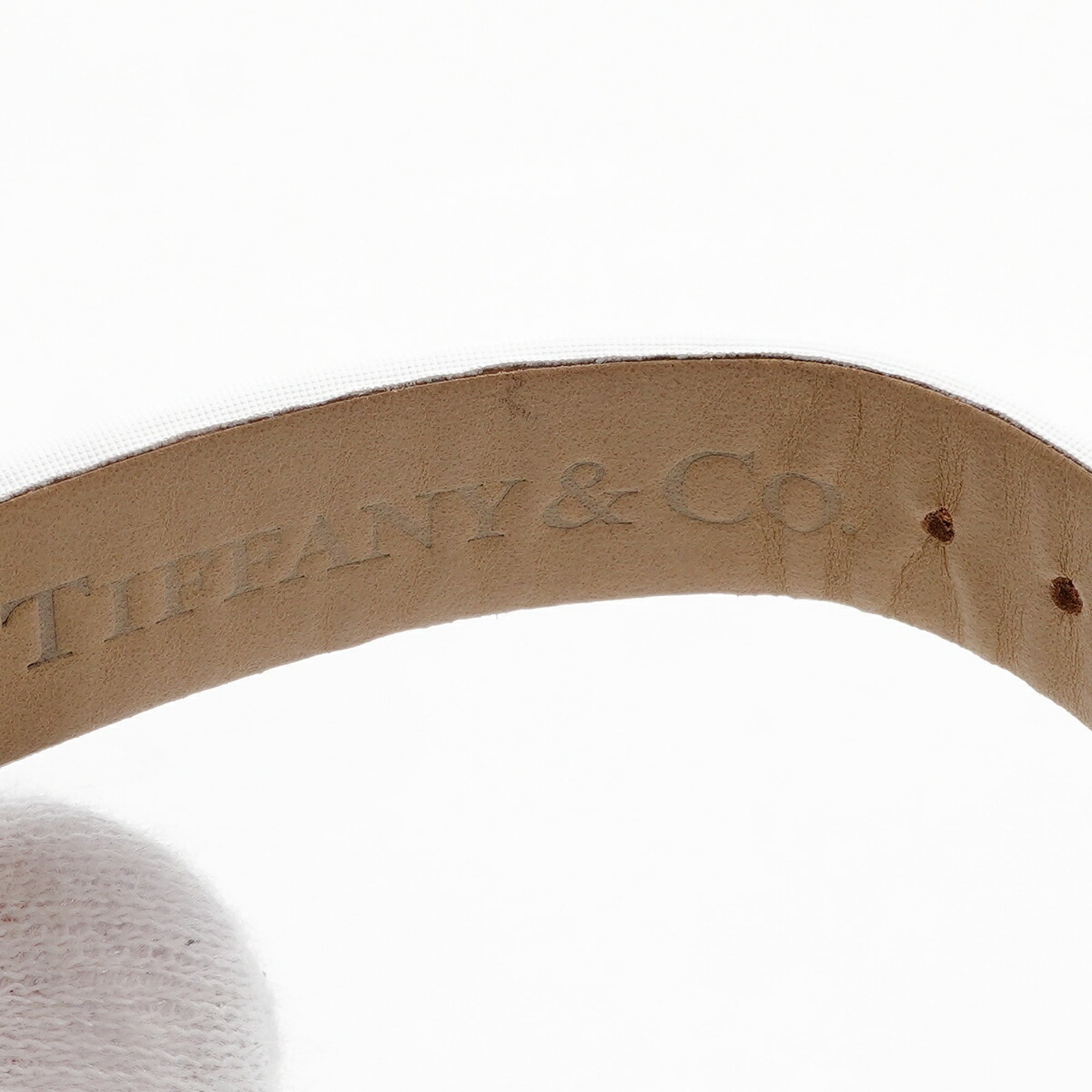 Montre Tiffany & Co. Atlas Z1300.68.16A20A41A Blanc, cadran de 30 mm