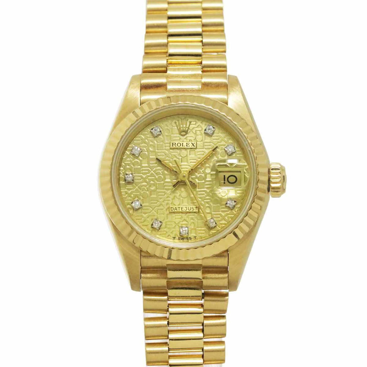 Rolex Datejust 69178G Champagne Dial 26mm Watch