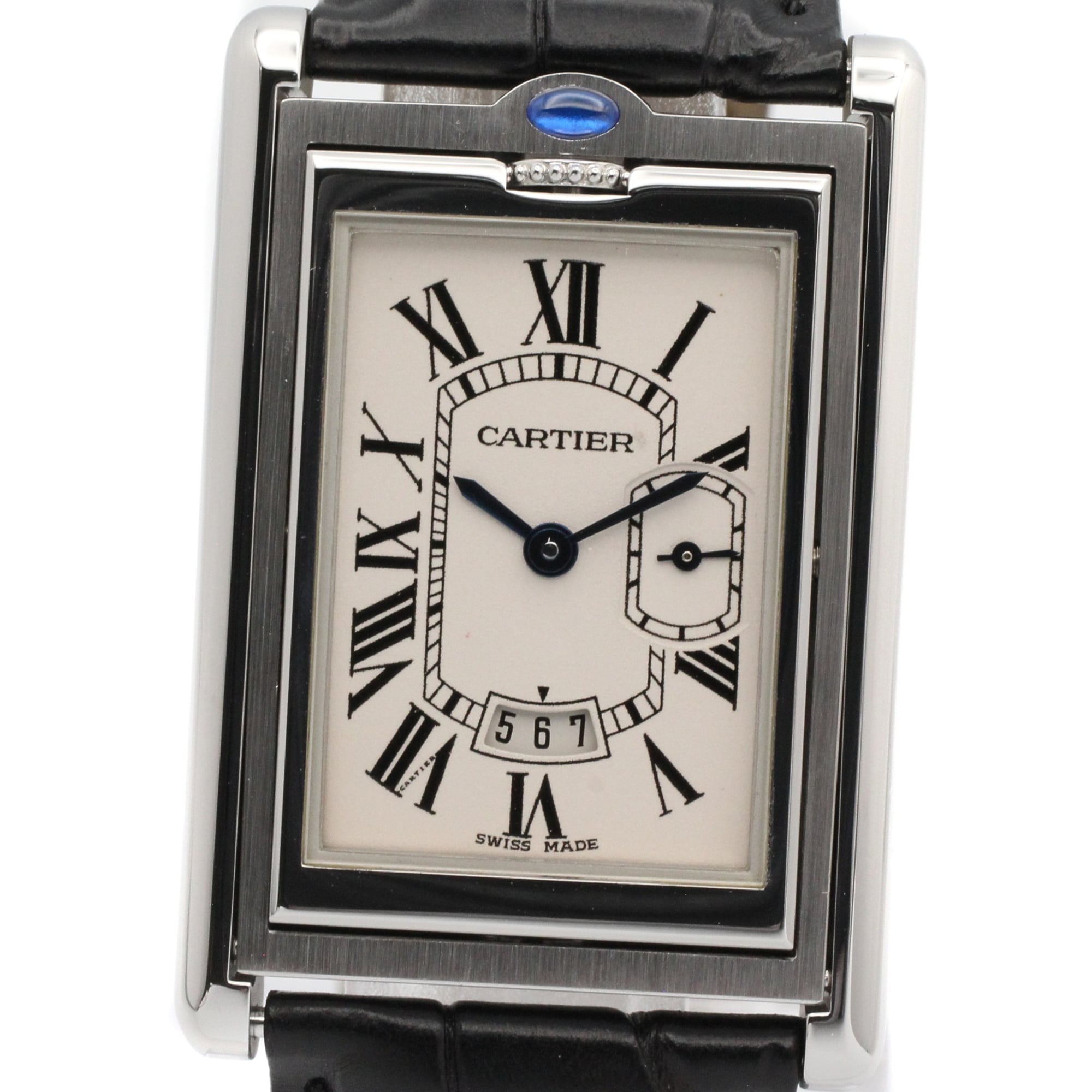 Cartier Tank W1016055 Ivory Dial 26mm Watch
