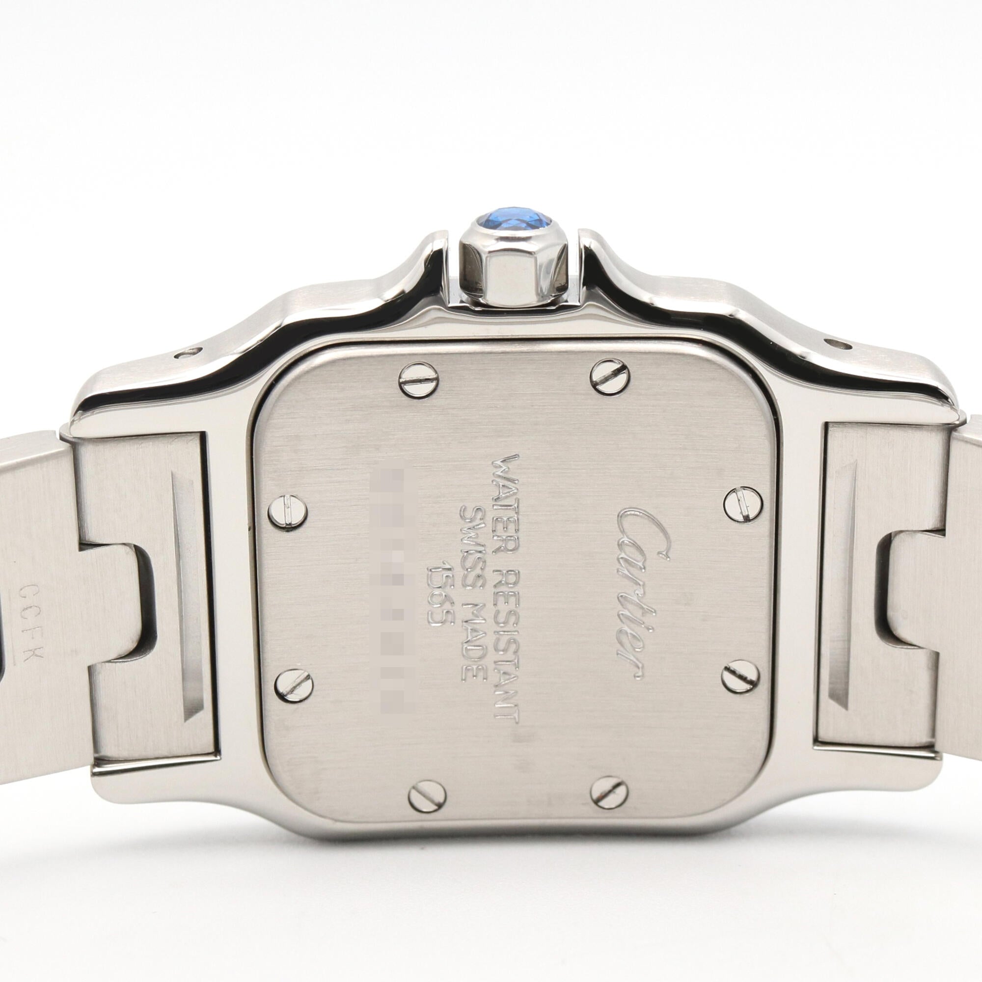 Cartier Santos Galbee SM W20017D6 Silber Zifferblatt 23 mm Uhr