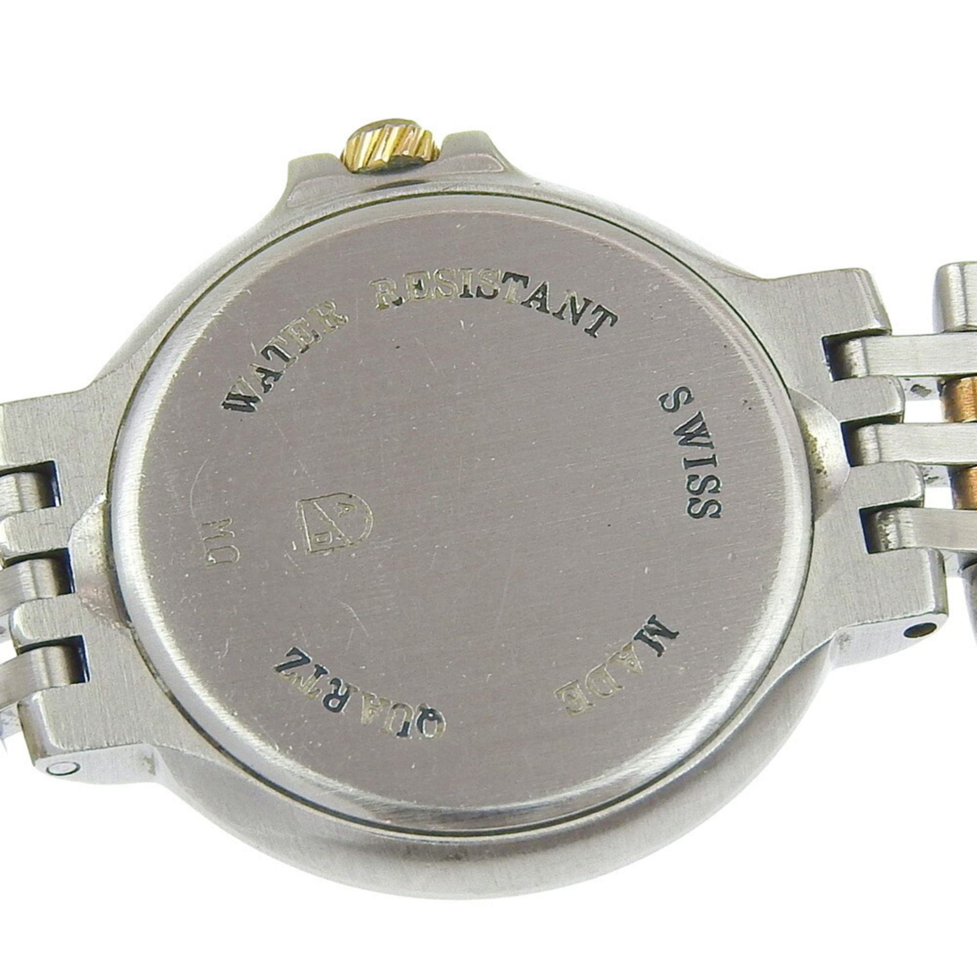 Montre pour femme Dunhill Elite Date cadran Blanc or jaune 18 carats, acier inoxydable, 40,7 g, mouvement Quartz pile, environ 27 mm