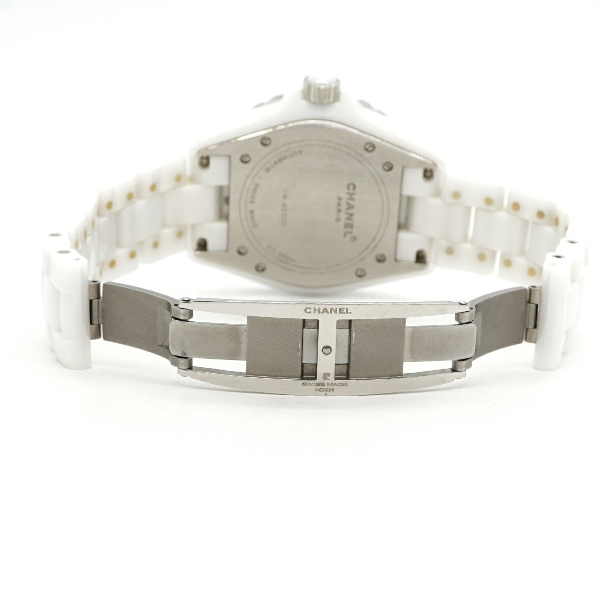 Chanel J12 H1629 Herrenuhr Weiß Zifferblatt