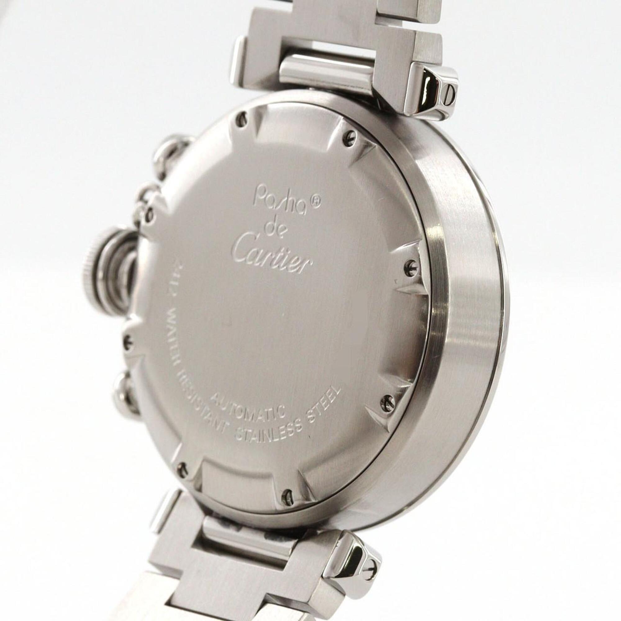 Cartier Pasha W31048M7 Black Dial Stainless steel 36mm Watch