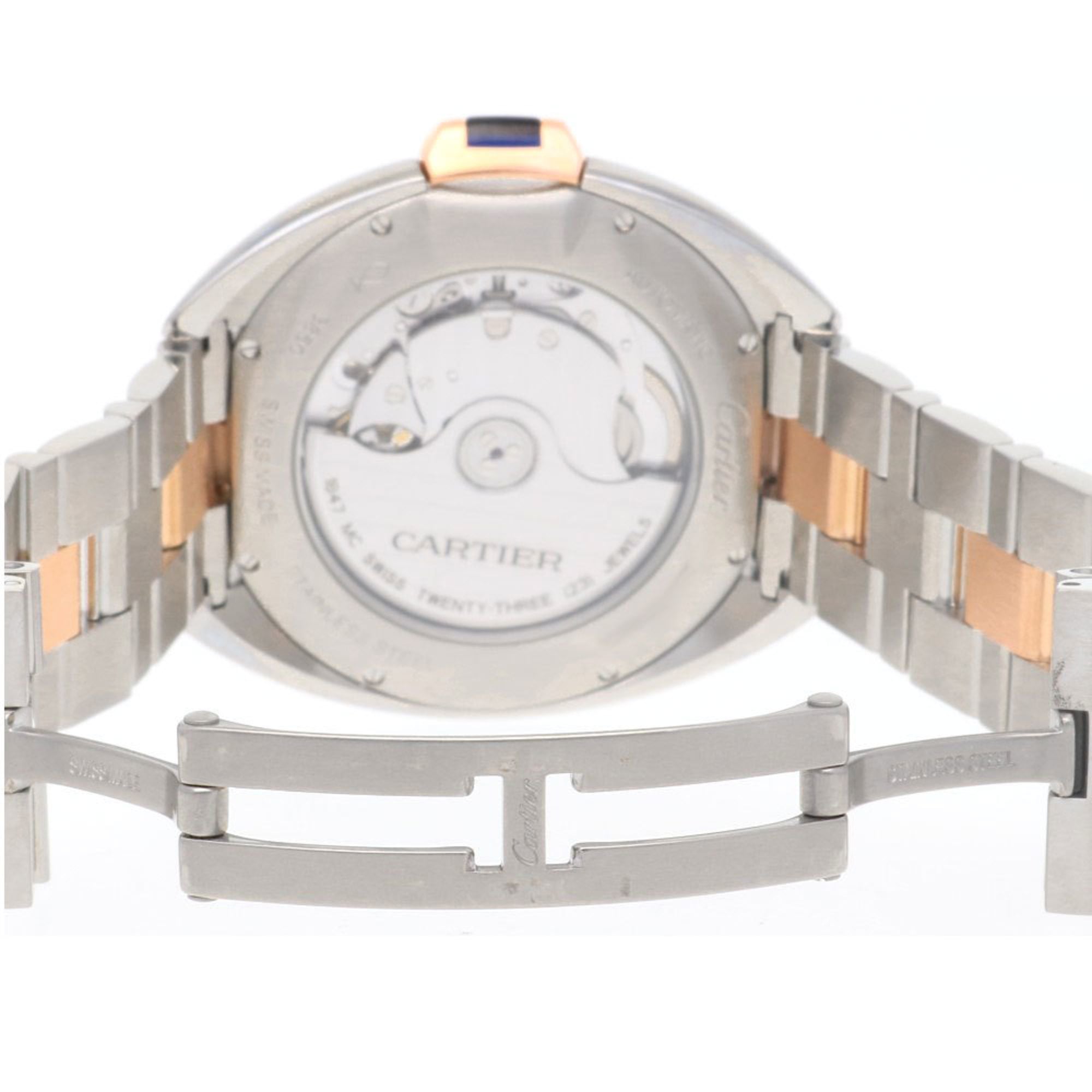 Cartier Clé de Cartier-horloge, roestvrij staal, 3850, automatisch, heren