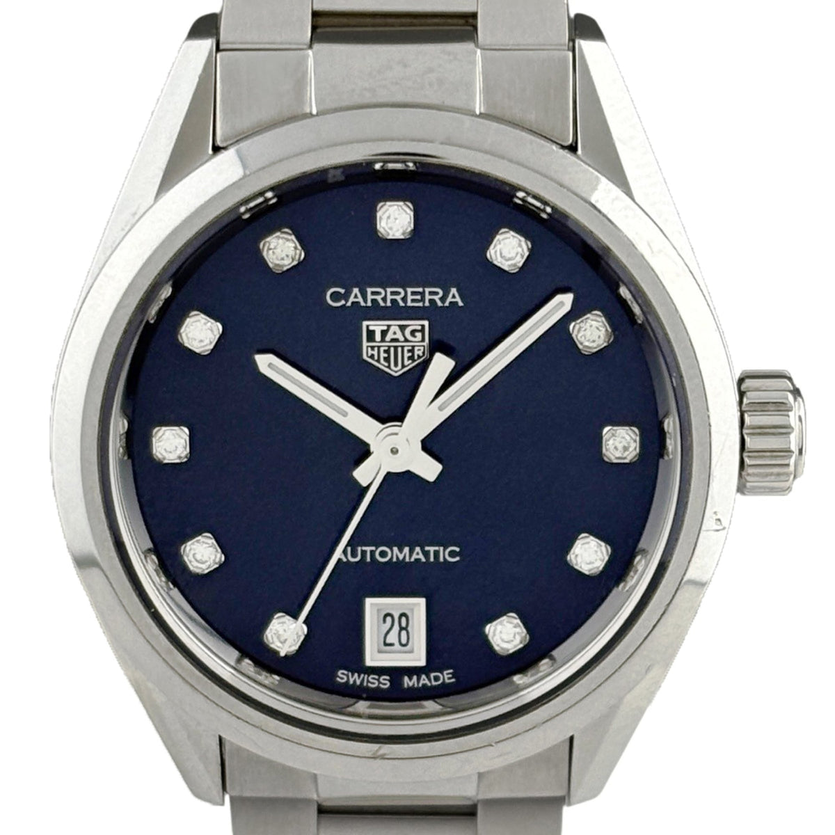 TAG Heuer Carrera 11P WBN2413, marineblaues Zifferblatt, 29 mm Uhr