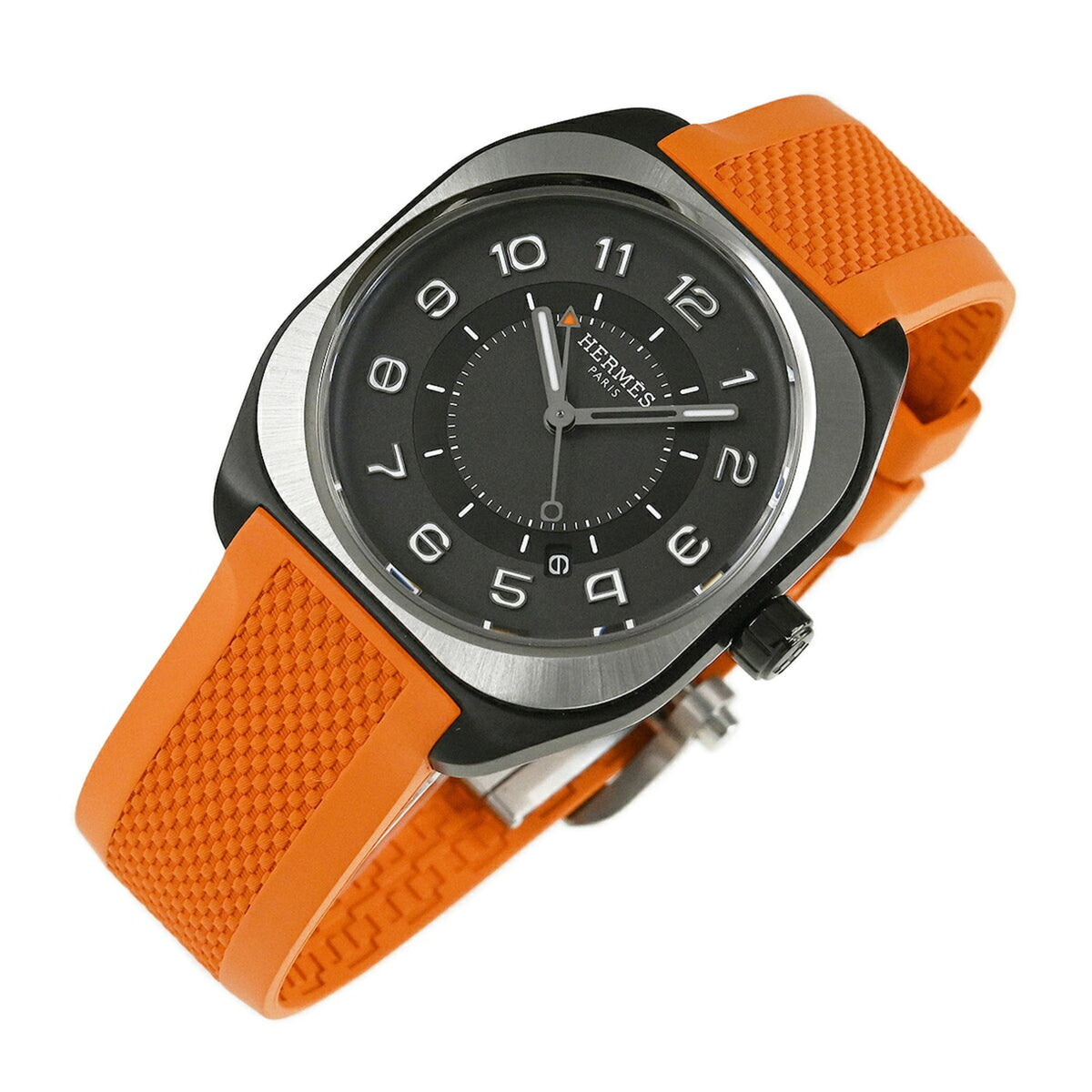 Hermes H08 SP1.741a Zwart, grijze wijzerplaat 39mm Horloge