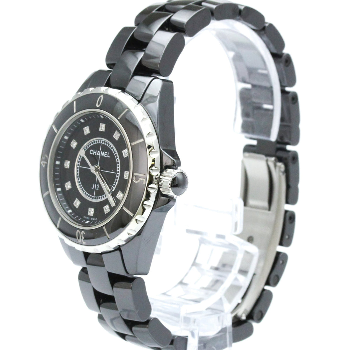 Chanel J12 H1625 Black Dial 33mm Watch