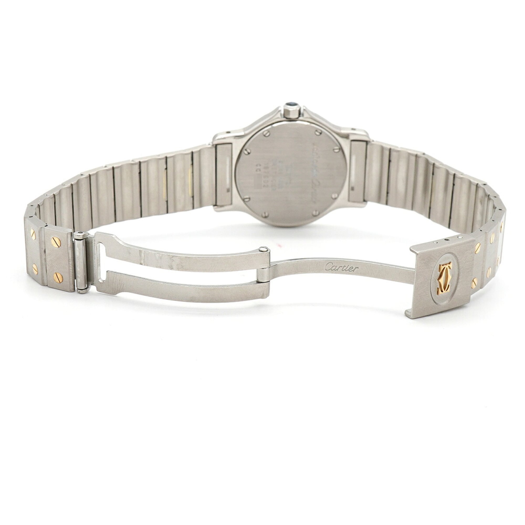 Cartier Santos Octagon LM W2001583 Ivory Dial 29mm Watch