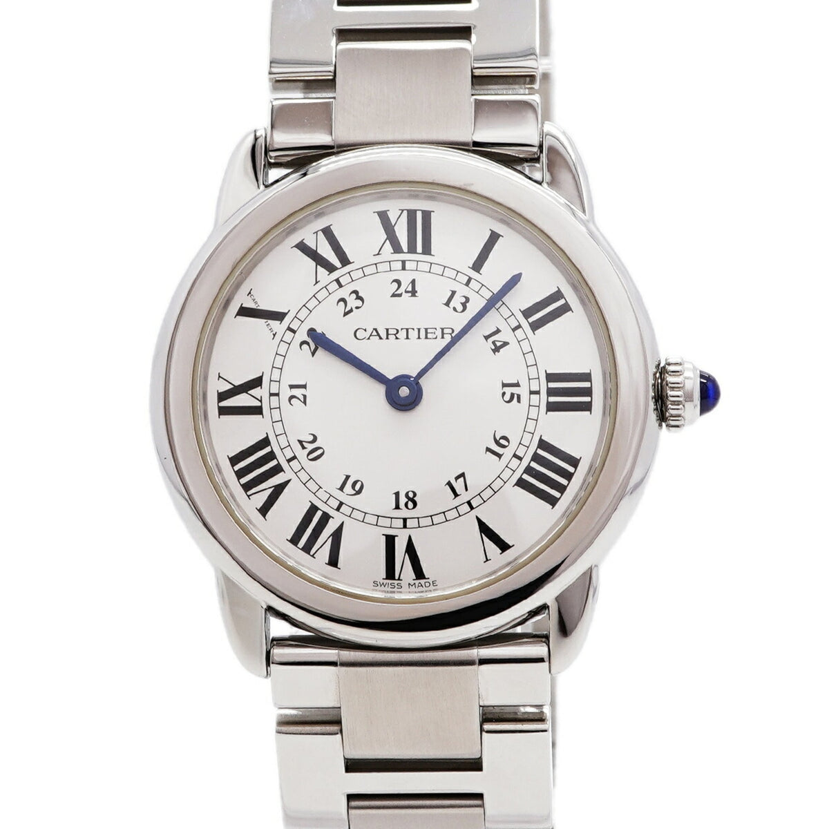 Cartier Ronde Solo SM W6701004 Silber Zifferblatt 29 mm Uhr