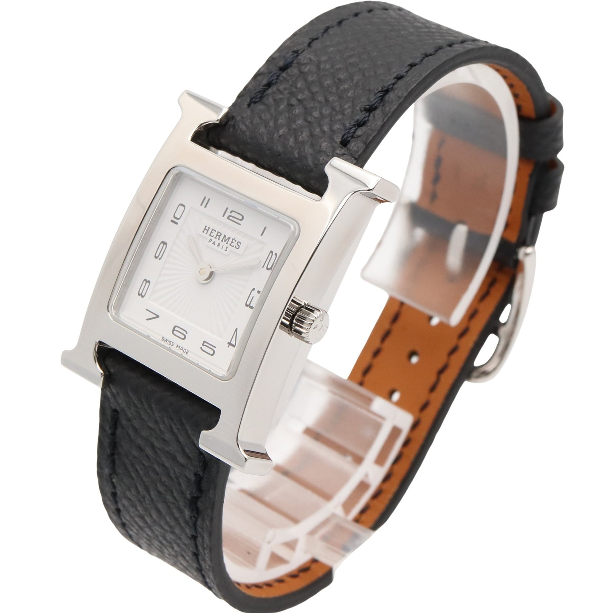 Hermes H-Watch, HH1.201 White Dial Stainless steel 21mm Watch