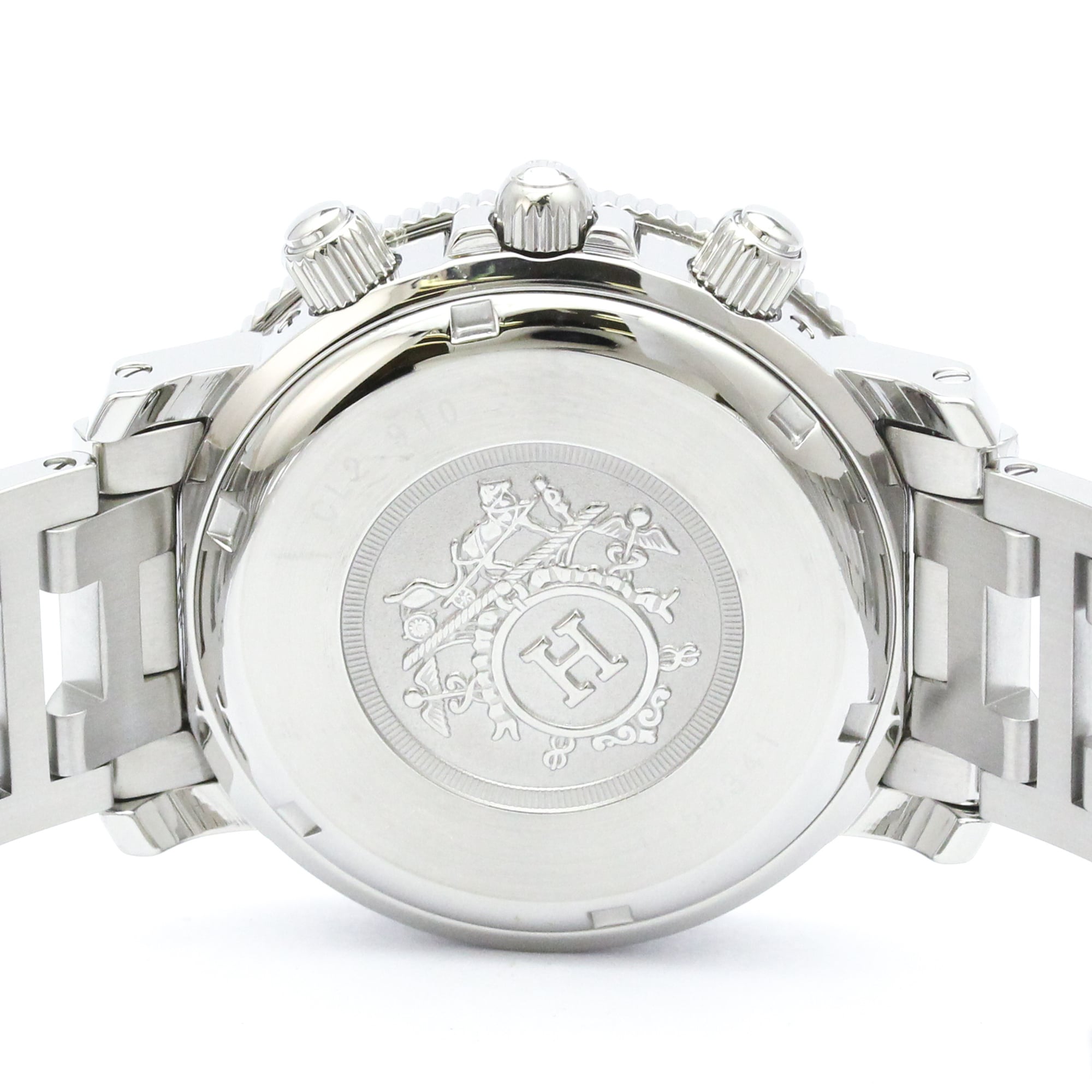HERMES Clipper Diver Chronograph Quartz Mens Watch CL2.910 Polished