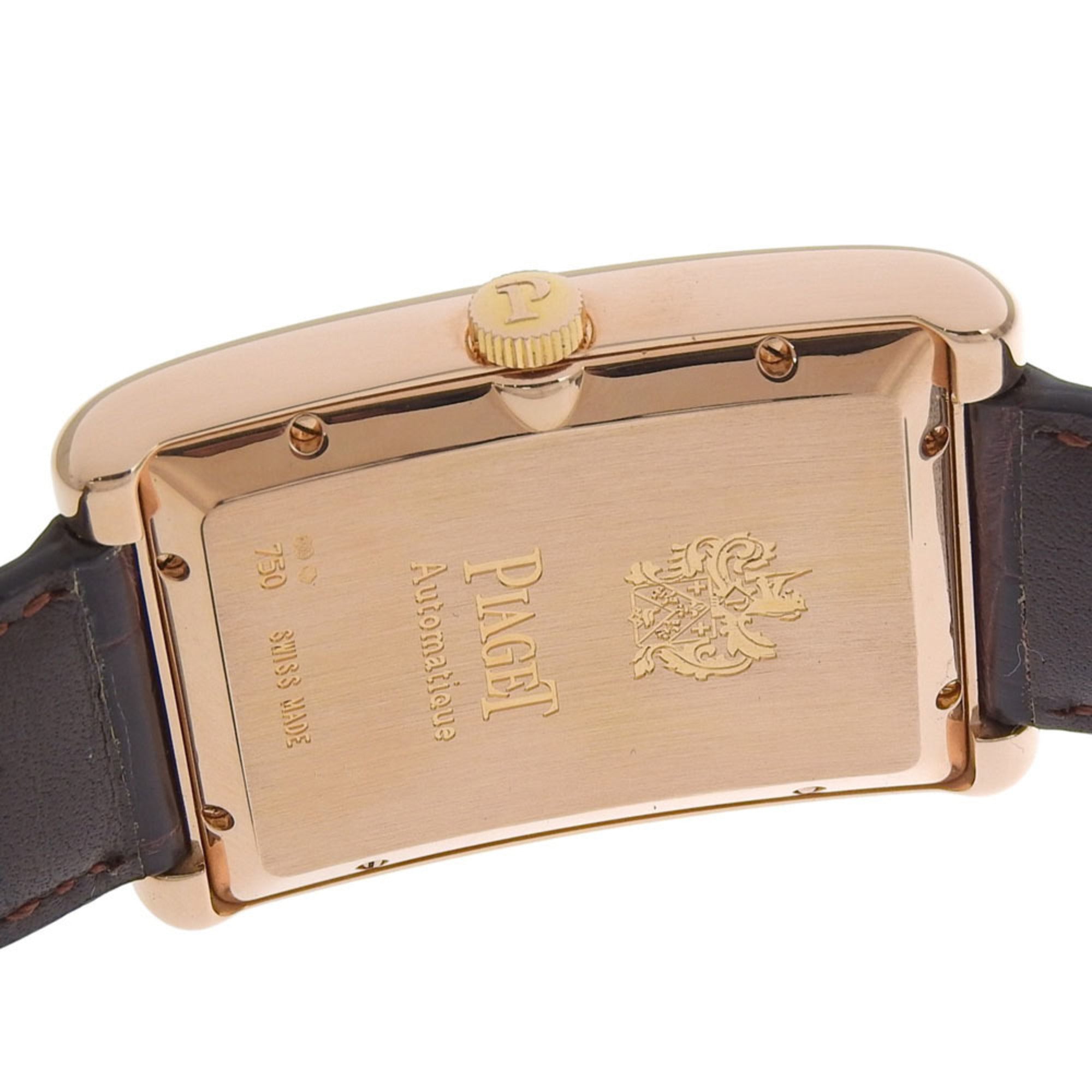 Piaget Rectangle à l'Anciennes XL G0A33062 Silver Dial 18K Pink Gold/Leather 2026/01 Automatic