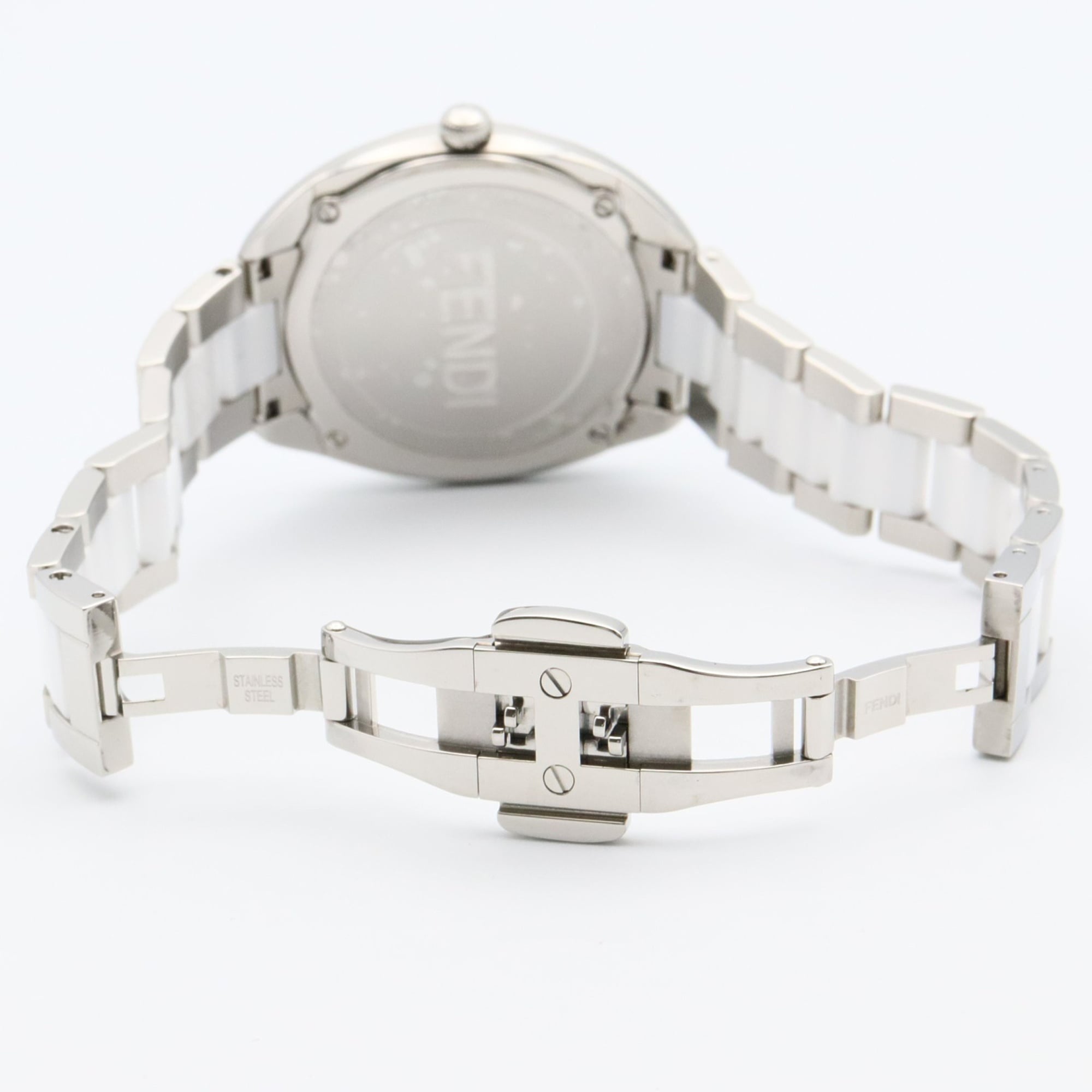 Fendi Bugs Monster-horloge, roestvrij staal, dames, zwart, 21000M
