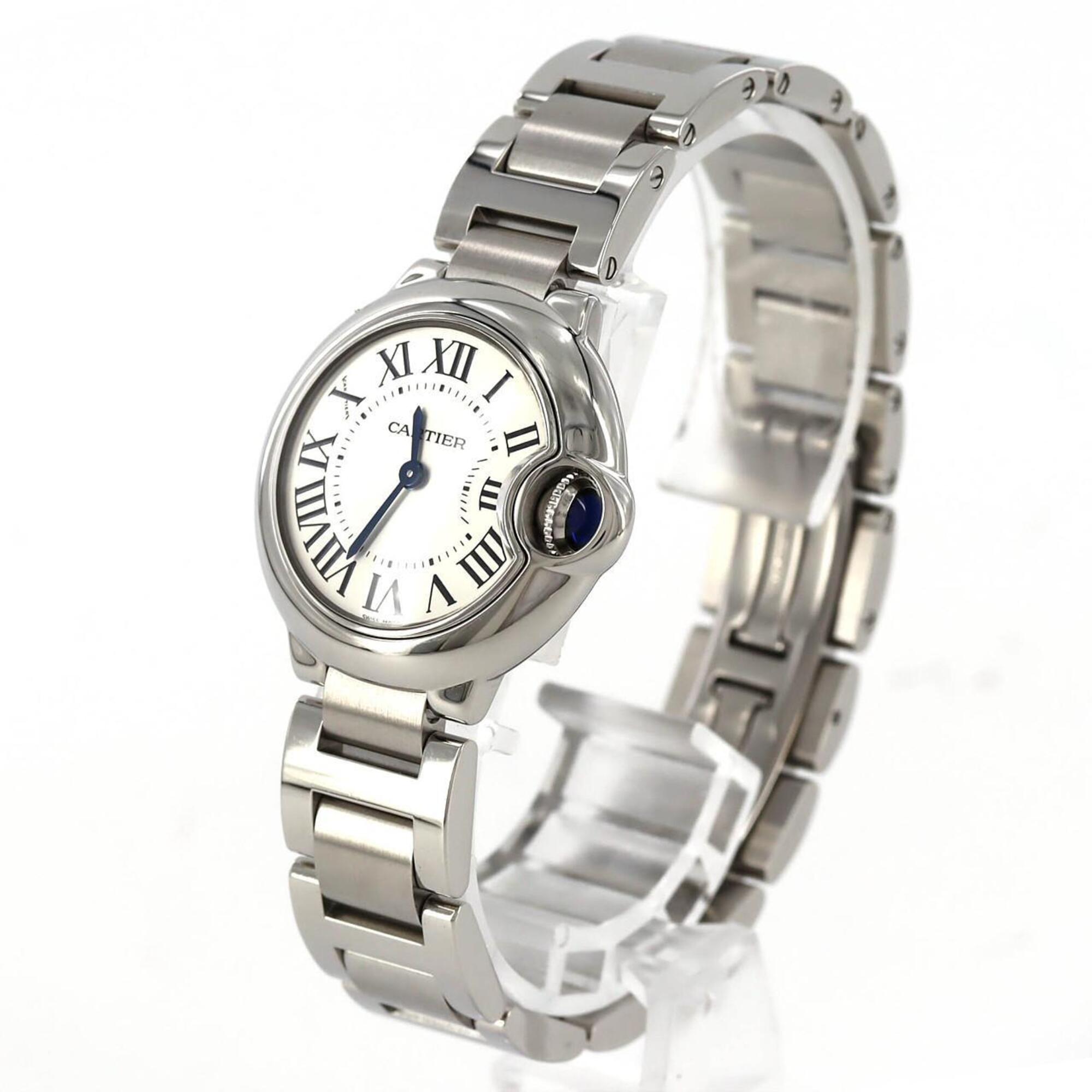 Cartier Ballon Bleu SM W69010Z4 Silber Zifferblatt 28 mm Uhr
