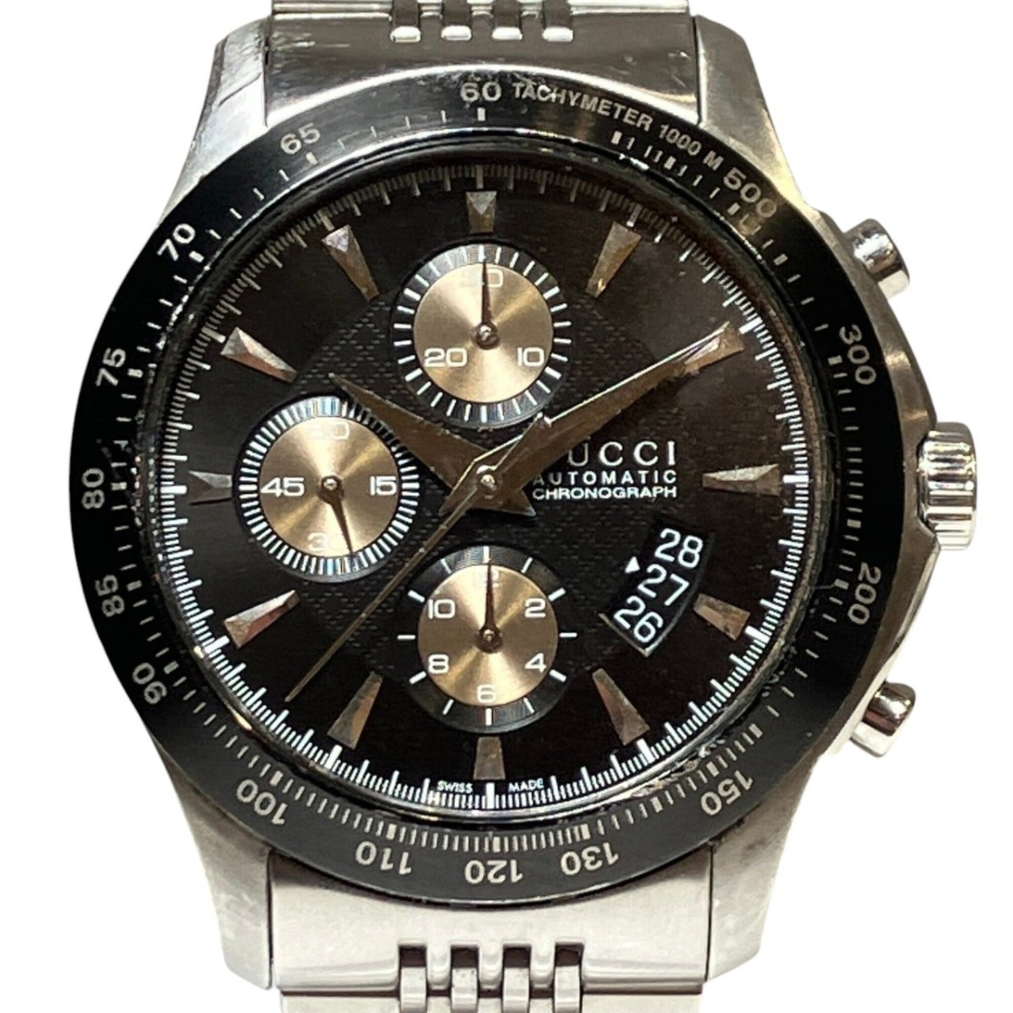 Gucci G-Timeless total weight 182g stainless steel automatic black dial 126.2