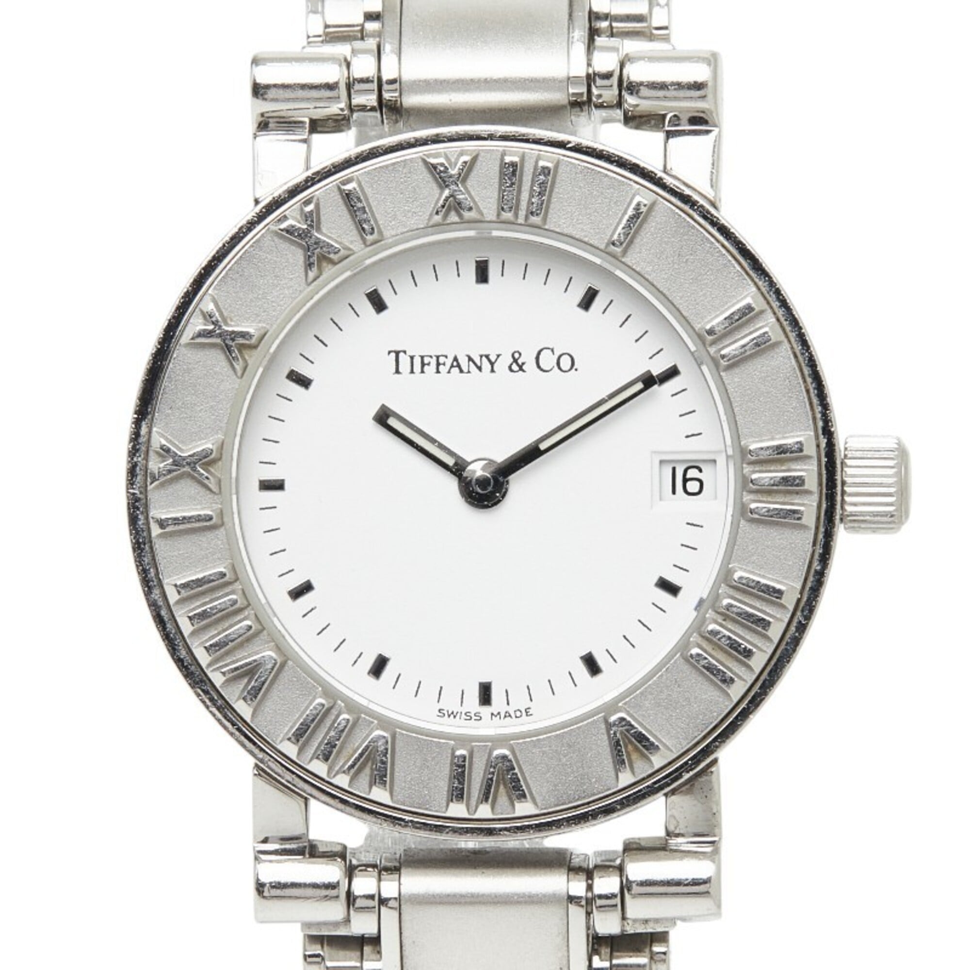 Tiffany Atlas GZl1iylc White Dial 24mm Watch