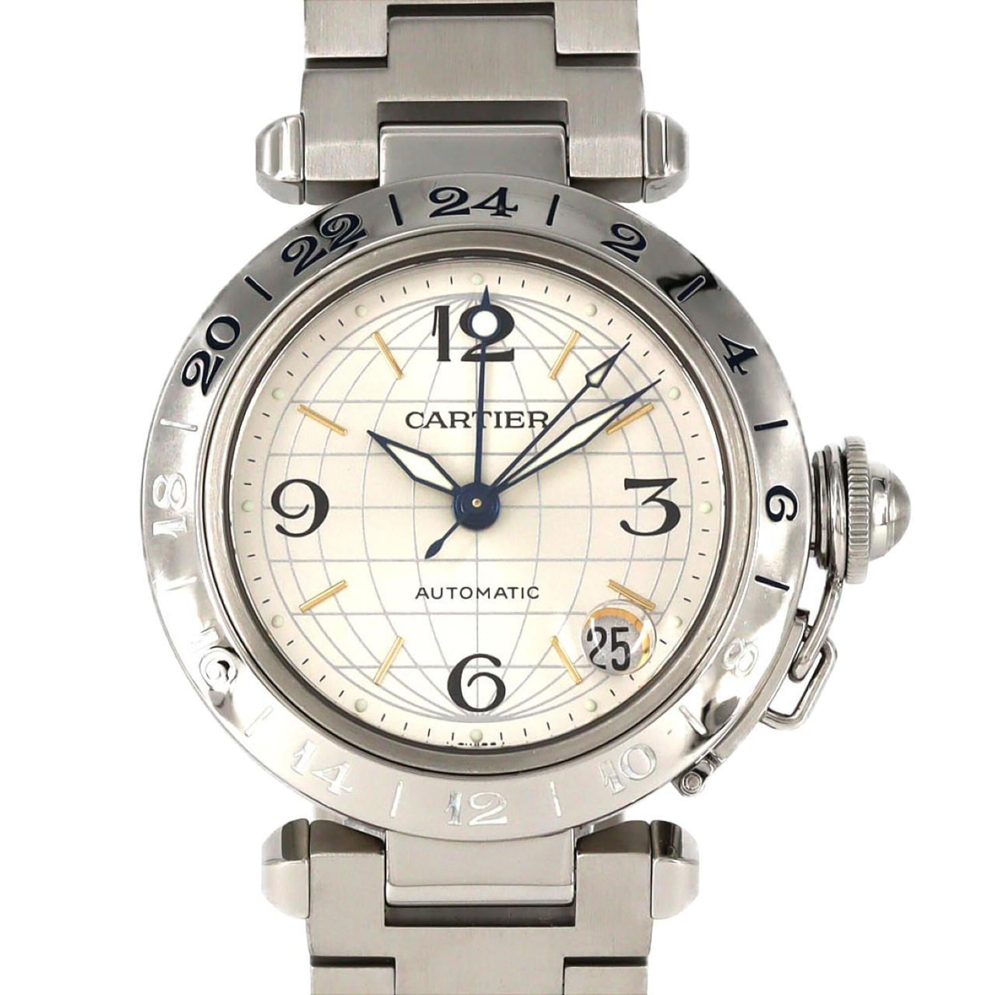 Cartier Pasha W31029M7 Silver Dial 35mm Watch