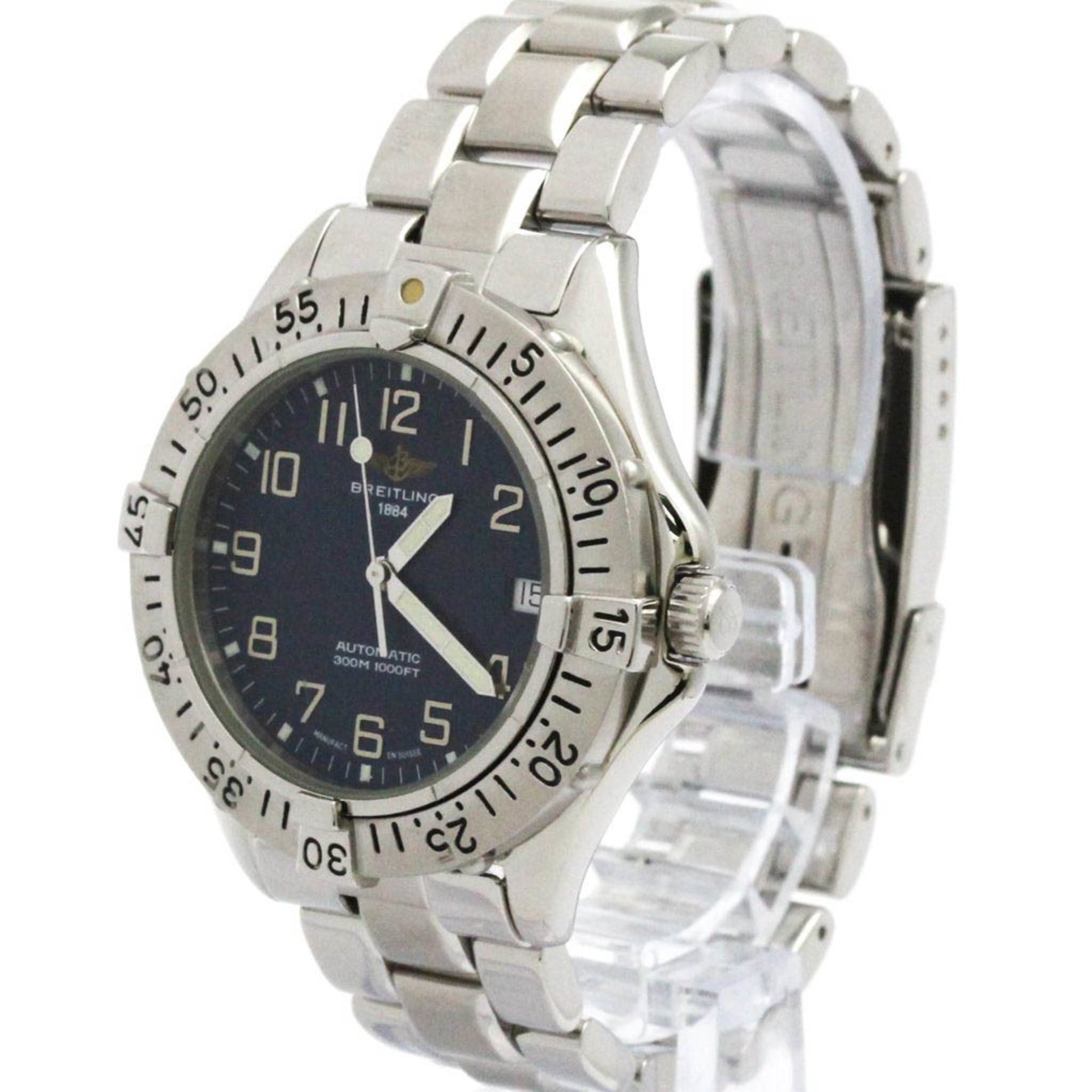 BREITLING Colt Stainless Steel Automatic Mens Watch A17035 Polished
