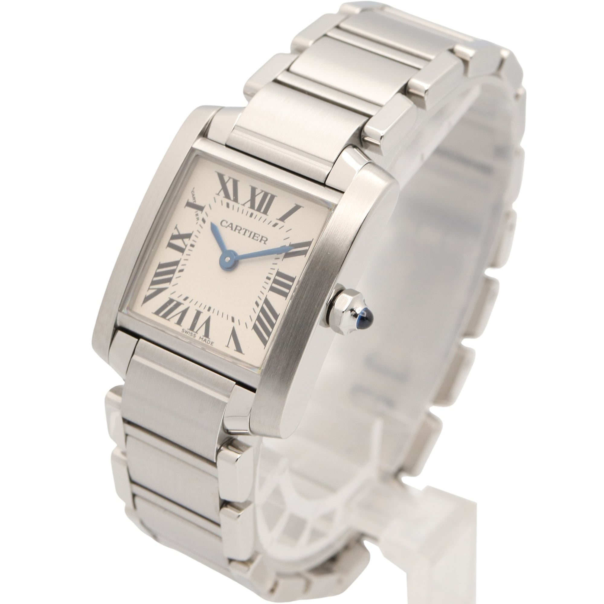 Cartier Tank Française SM W51008Q3 Ivory Dial 20mm Watch