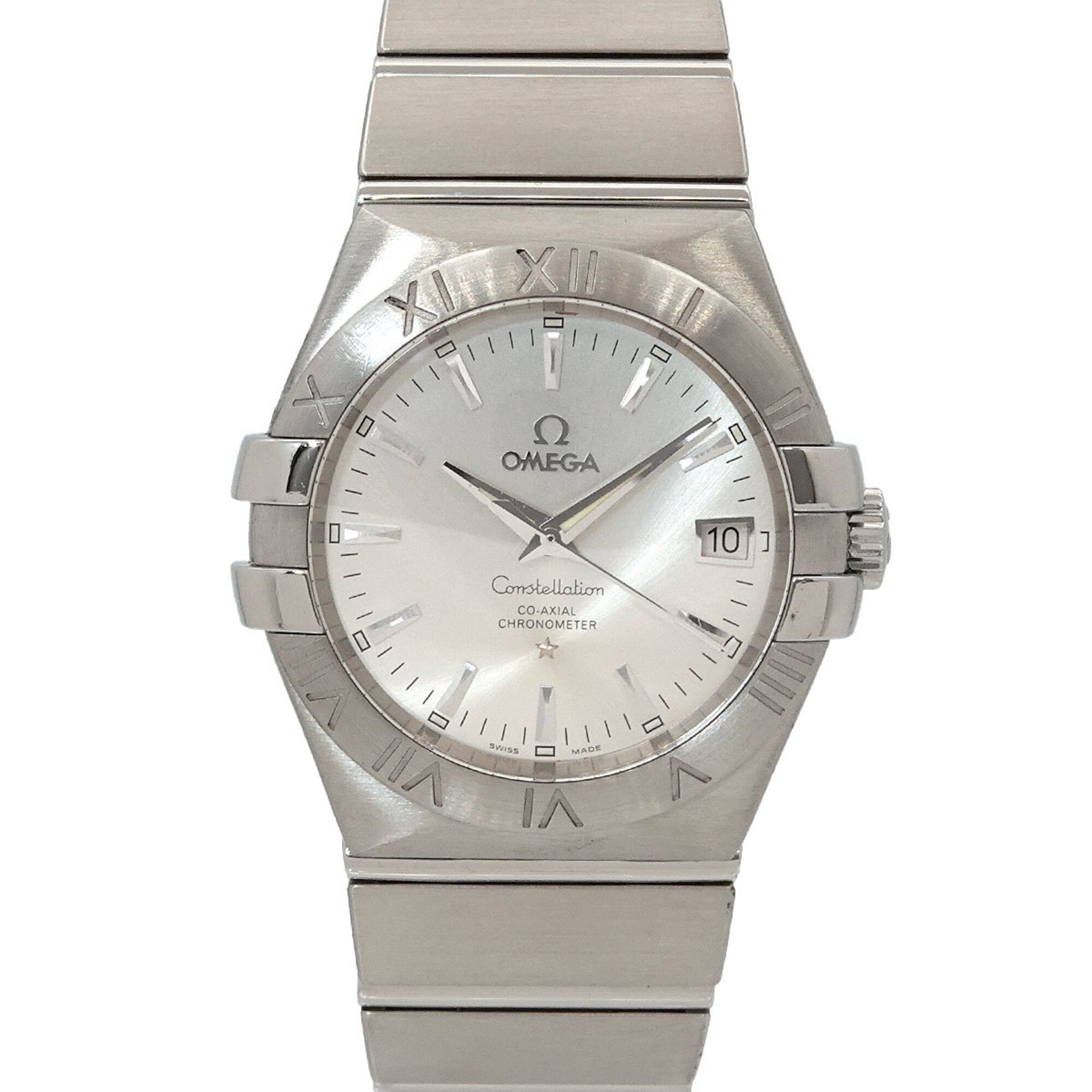 Omega Constellation 123 10 35 20 02 001 Men's Watch Date Silver Automatic Self-winding