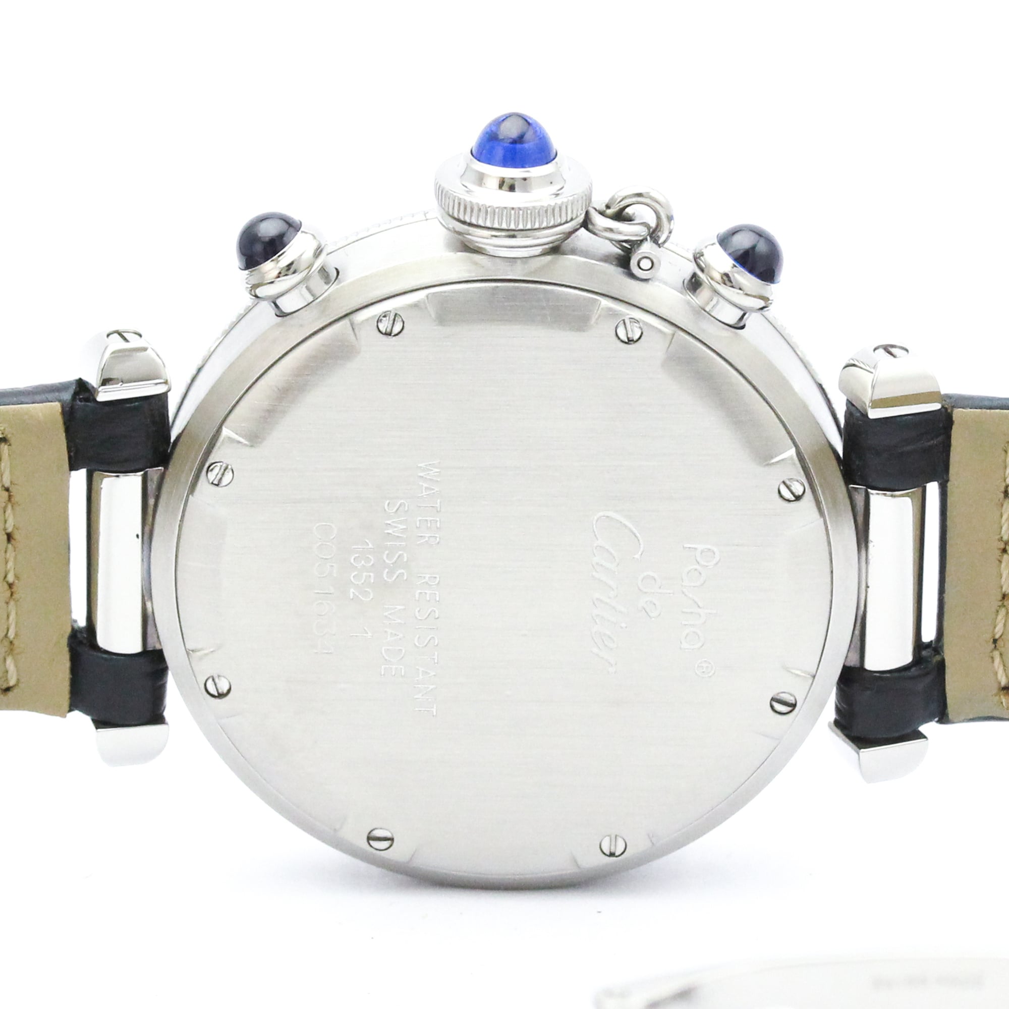 CARTIER Pasha Chronoreflex Steel Quartz Unisex Watch W3100855 Polished
