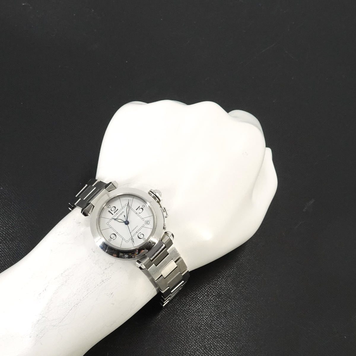 Cartier Pasha C W31074M7 White Dial 35mm Watch