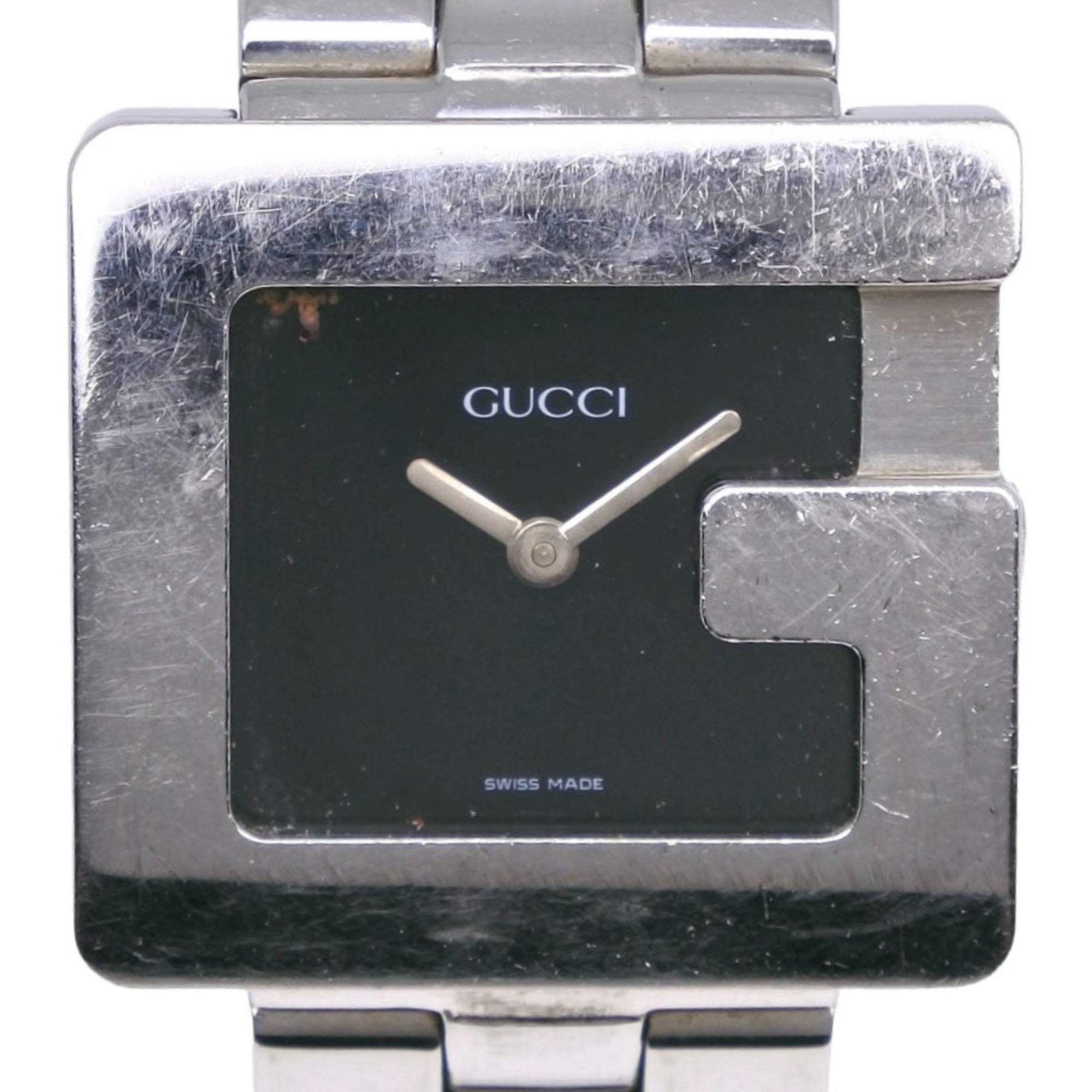 Gucci G-Watch 3600J Stainless Steel Quartz Analog Black Dial Watch (Boys' Size)