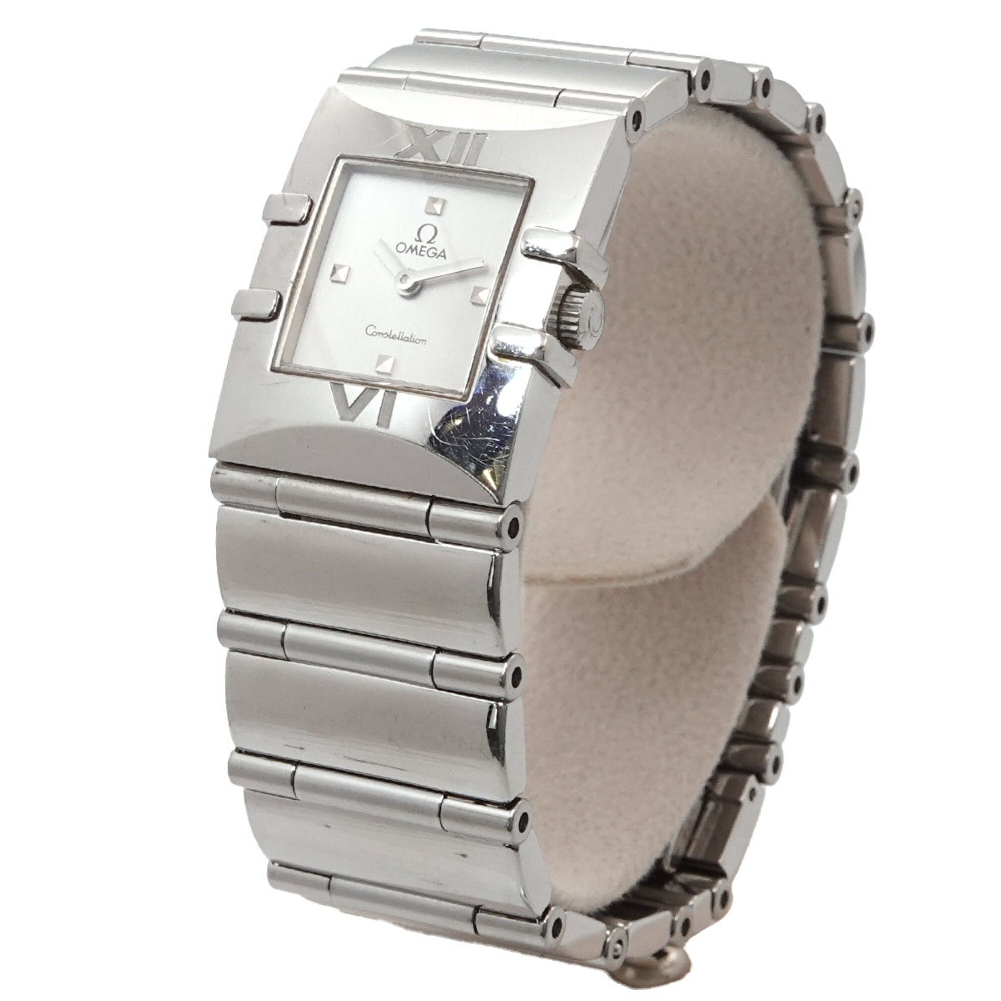 Omega Constellation Carre Quadra 1521 31 Ladies' Watch Silver Quartz
