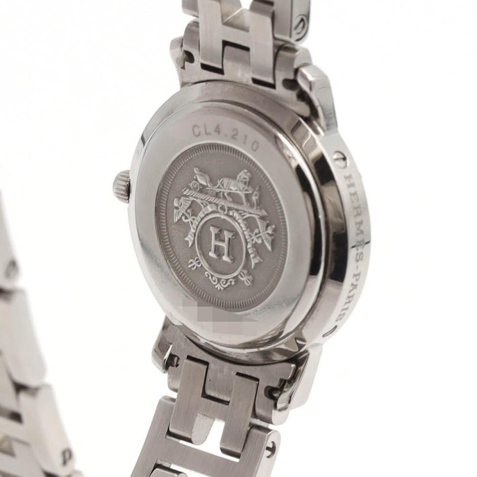 Hermes Clipper CL4.210 horloge met witte wijzerplaat, 24 mm