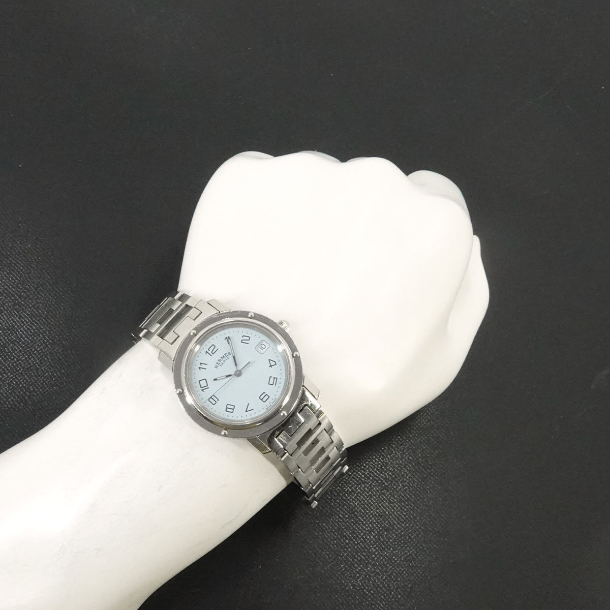 Hermes Clipper CL6 710 Weiß Zifferblatt 36 mm Uhr