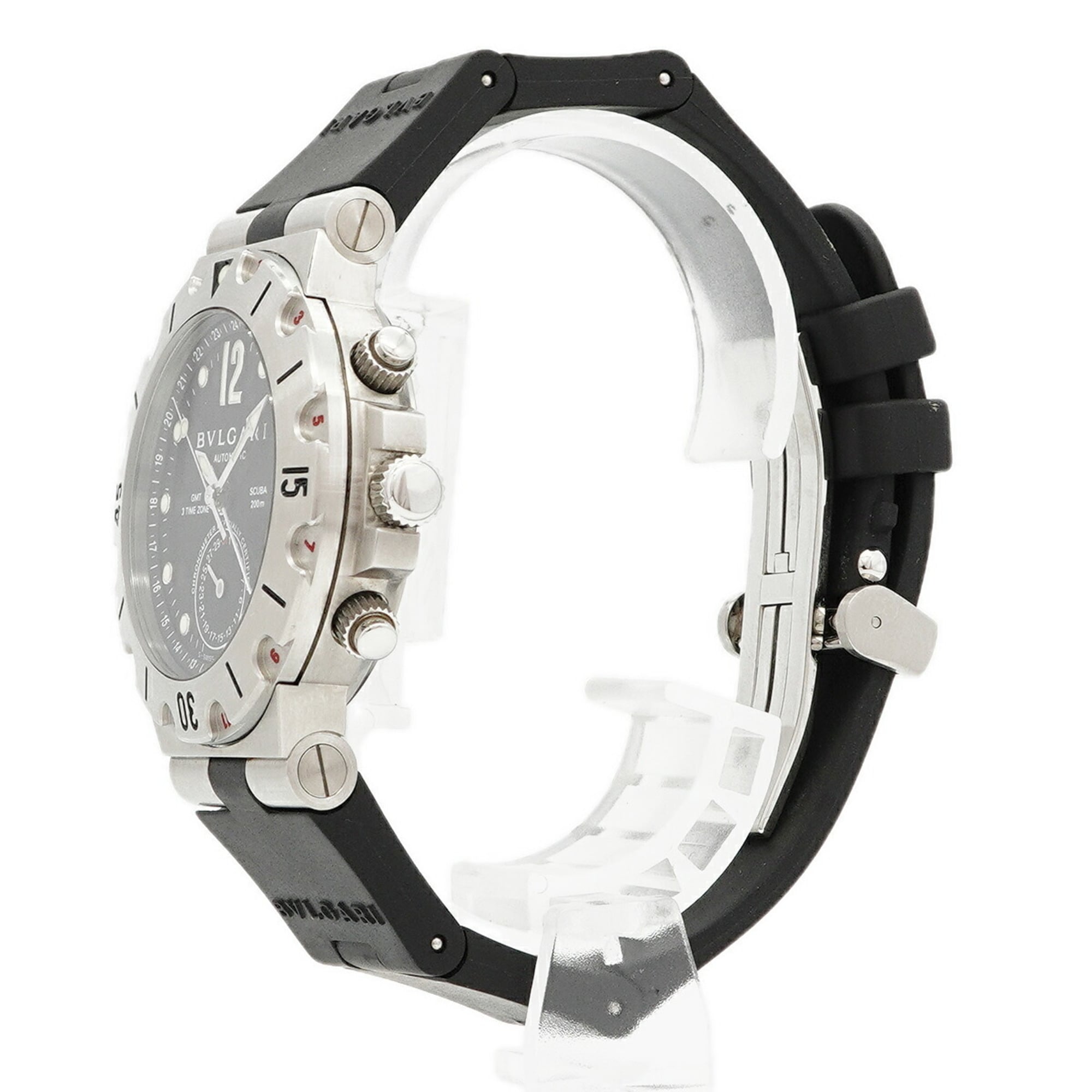 Bulgari Diagono Scuba GMT SD38SGMT Black Dial