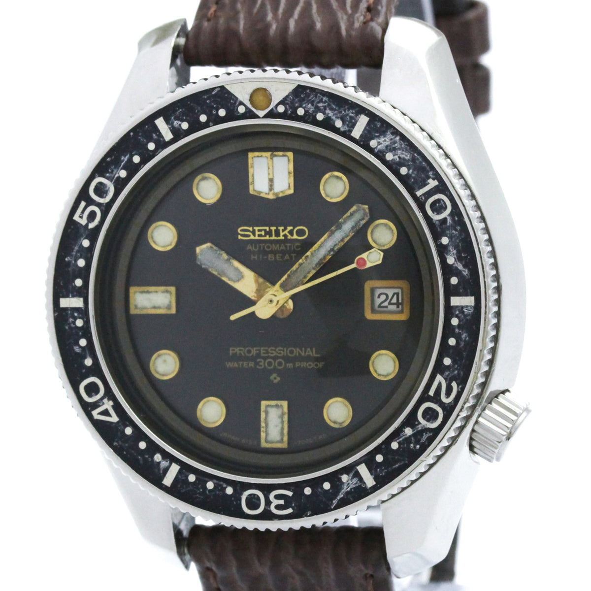 Seiko Diver 6159-7001 Black Dial 44mm Watch