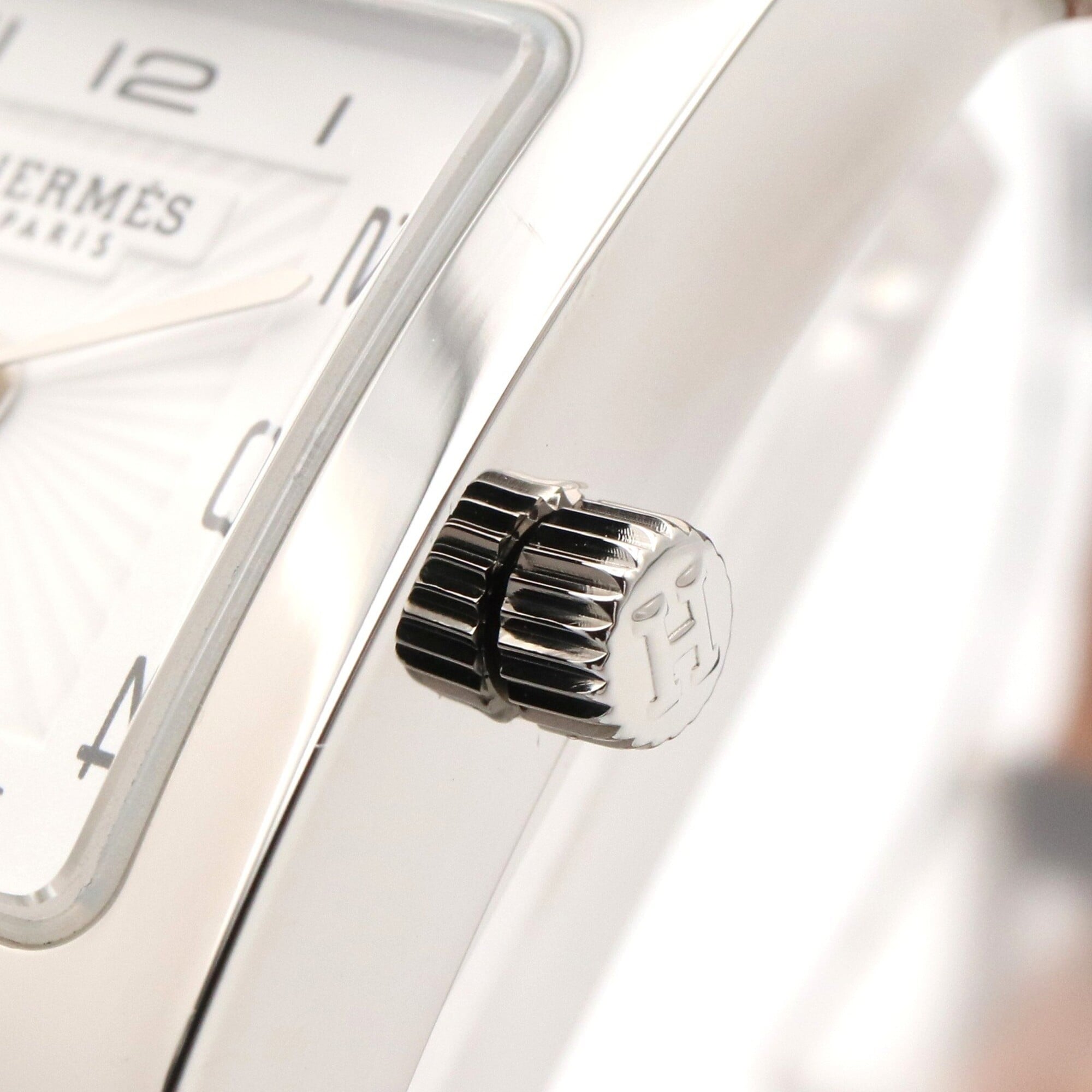 Hermes H-Watch, HH1.201 White Dial Stainless steel 21mm Watch