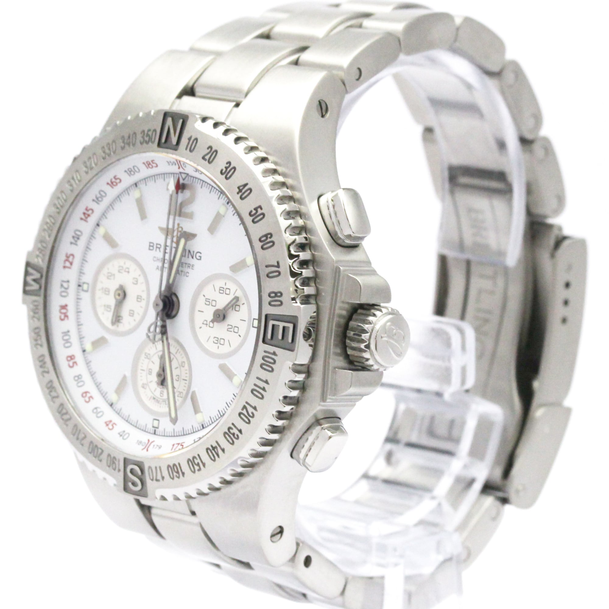 BREITLING Hercules Stainless Steel Automatic Mens Watch A39363 Polished