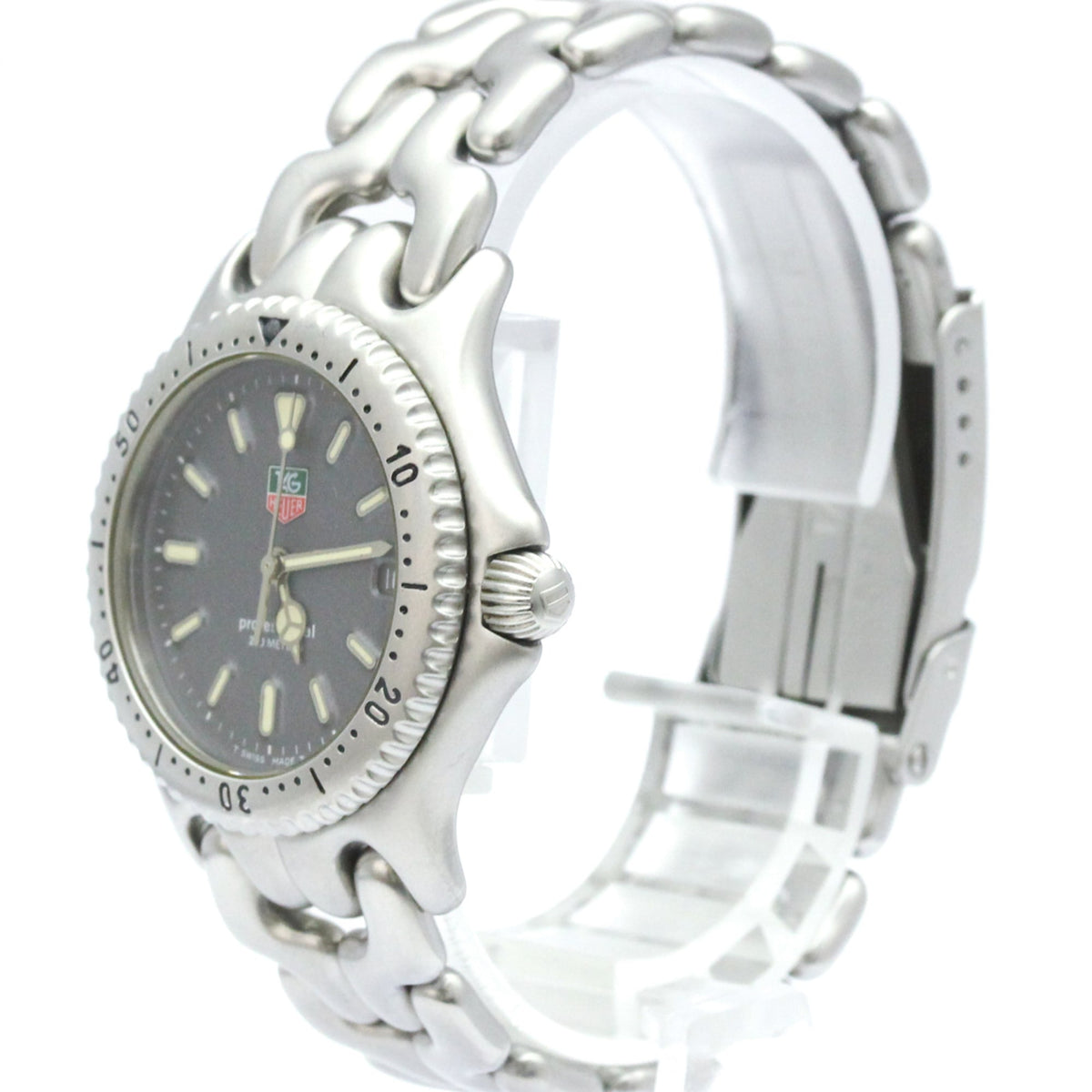 TAG Heuer Sel S99.213 Horloge met grijze wijzerplaat, 34 mm