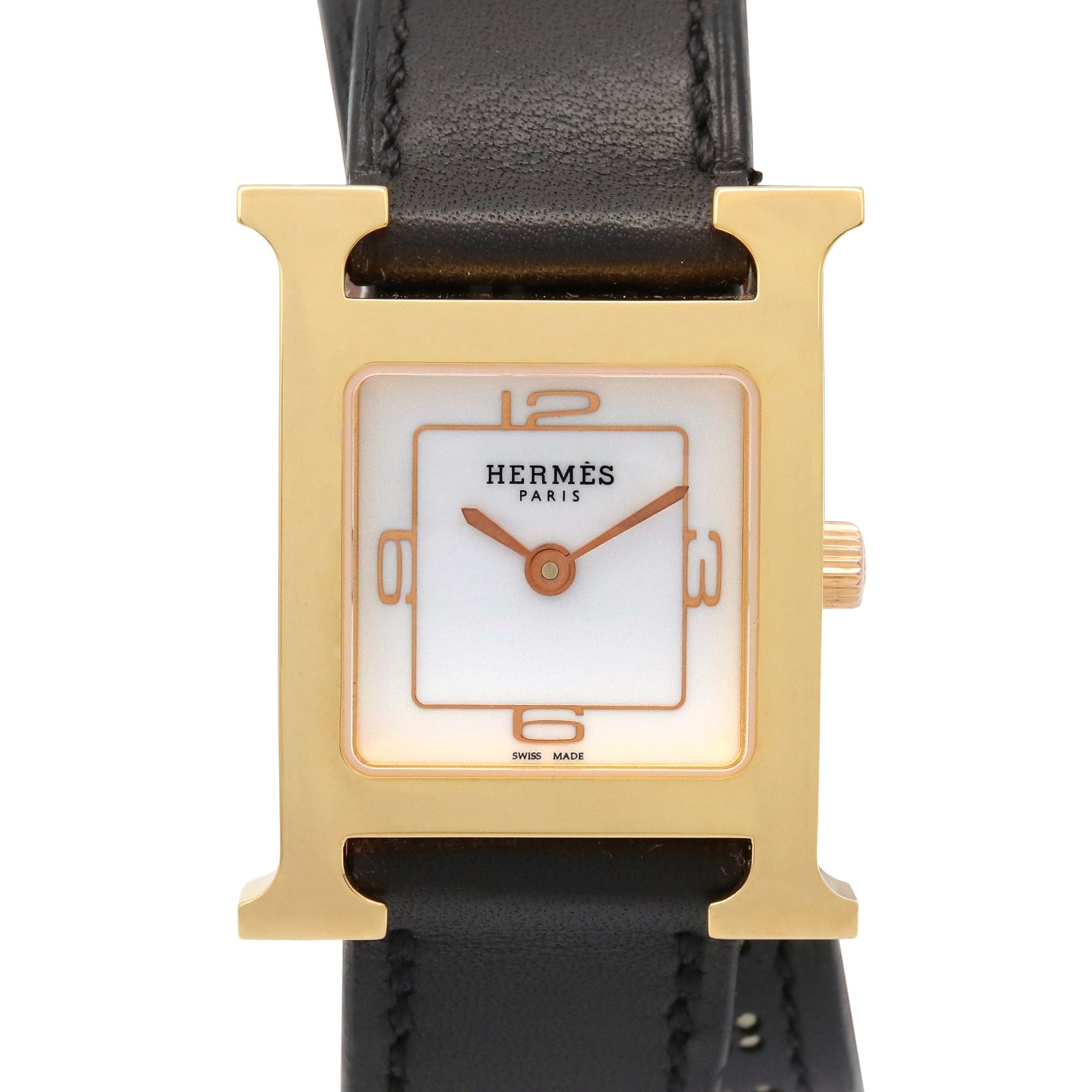 Hermes H- Double Tour 21mm White