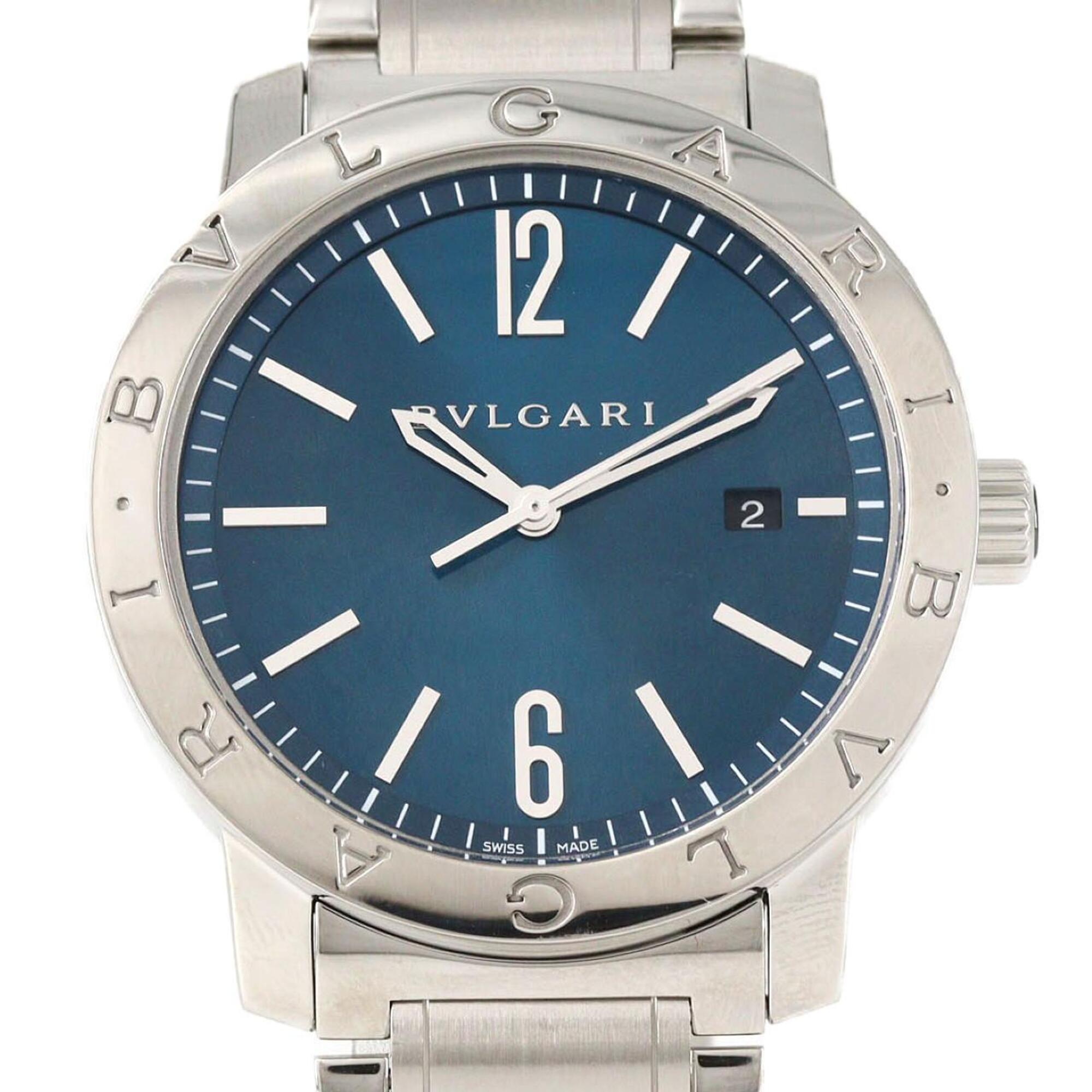 Bvlgari Solotempo BB41S/BB41C3SSD/102396 Blue Dial Stainless steel 41mm Watch