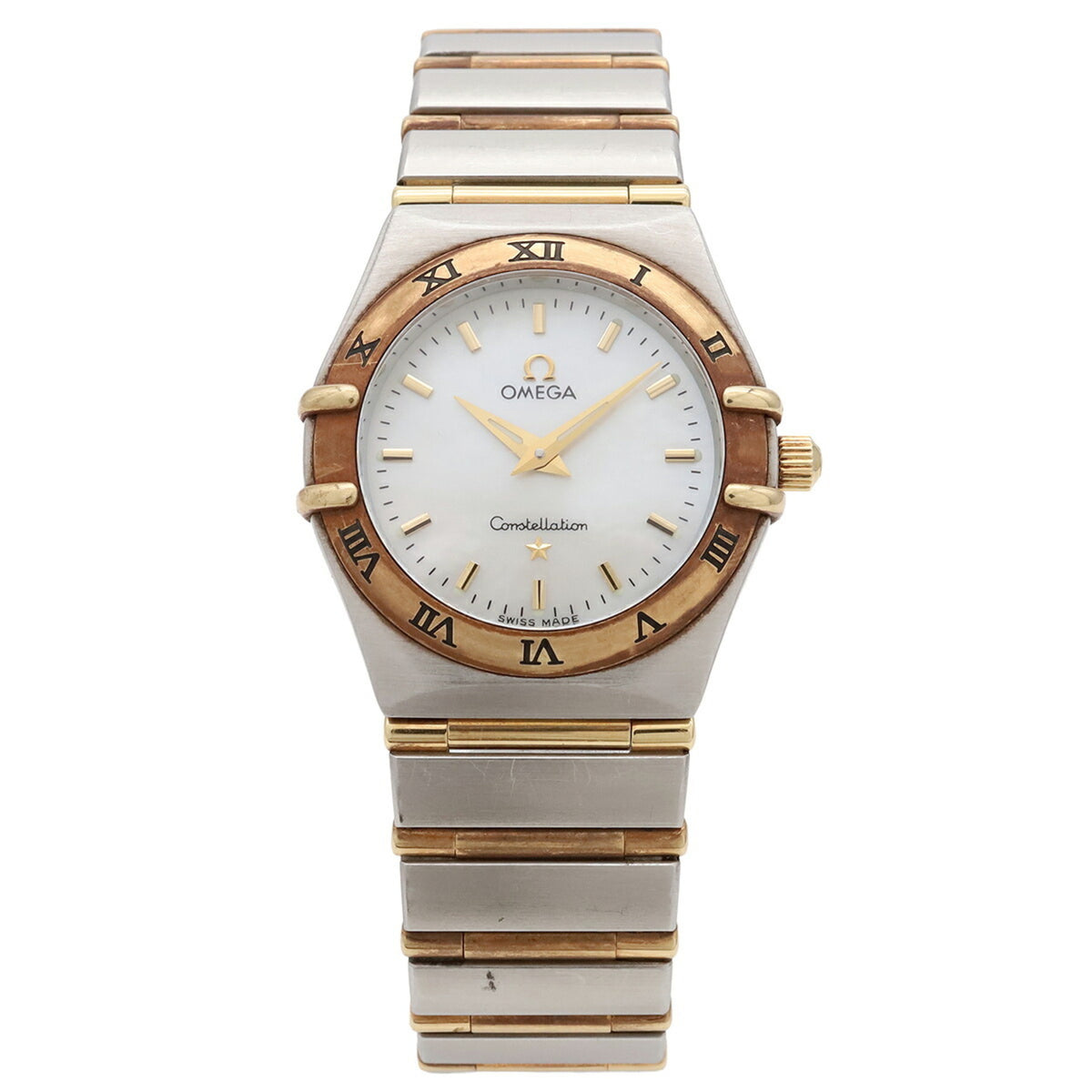 Omega Constellation '95 1272.70 Horloge met witte wijzerplaat en een diameter van 25 mm