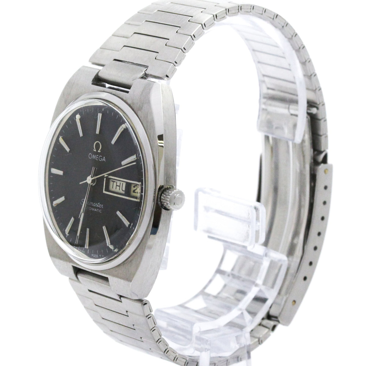 Omega Seamaster 1660213 Schwarz Zifferblatt 35 mm Uhr