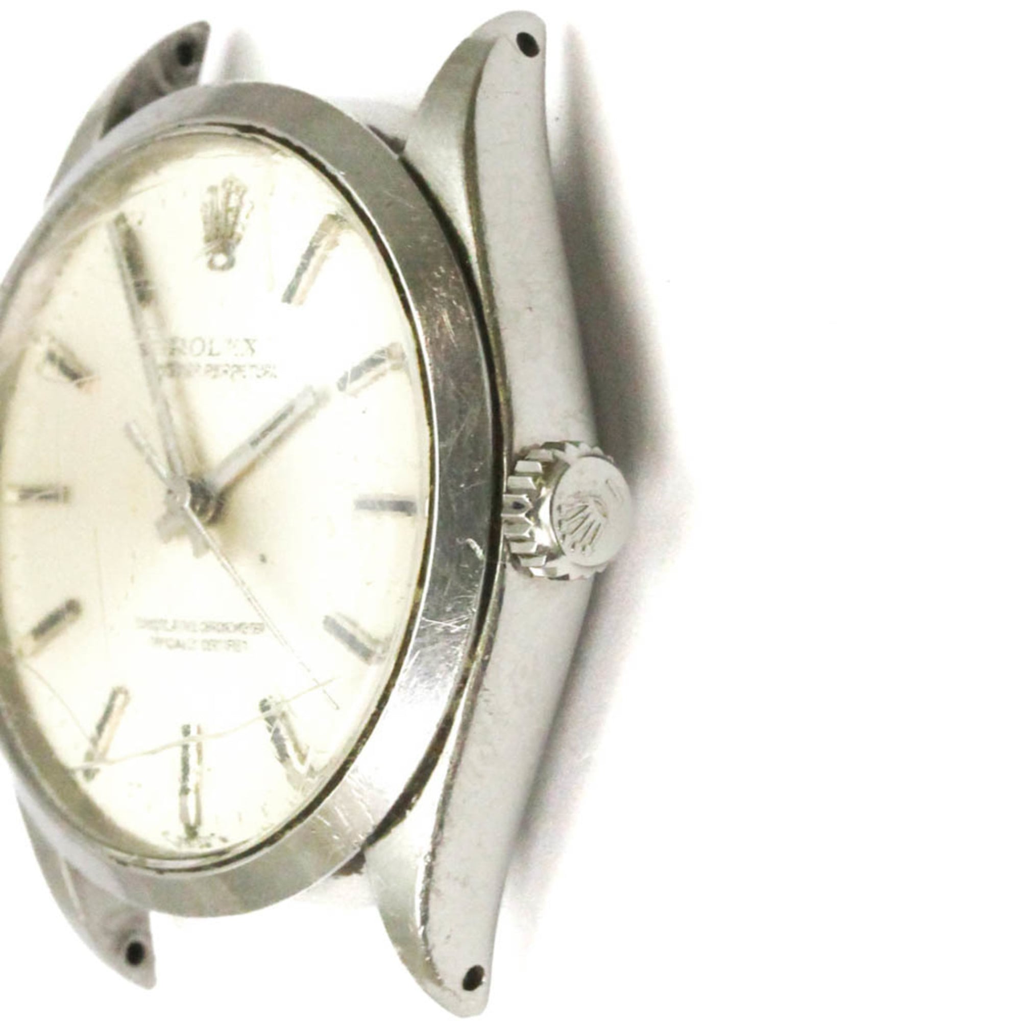 ROLEX Oyster Perpetual 1002 Steel Automatic Mens Watch Head Only Vintage