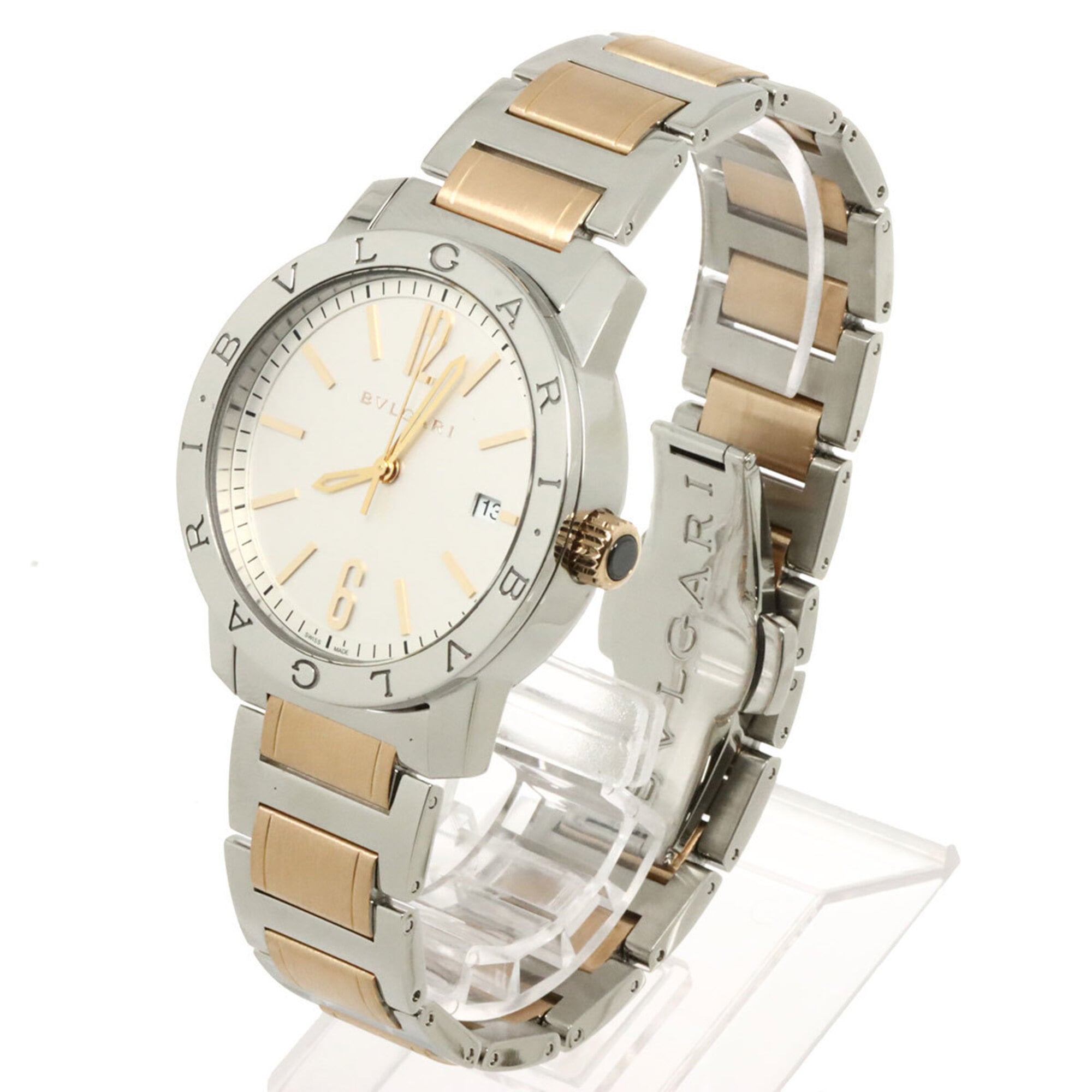 Bvlgari BB39S Silber Zifferblatt 39mm Uhr