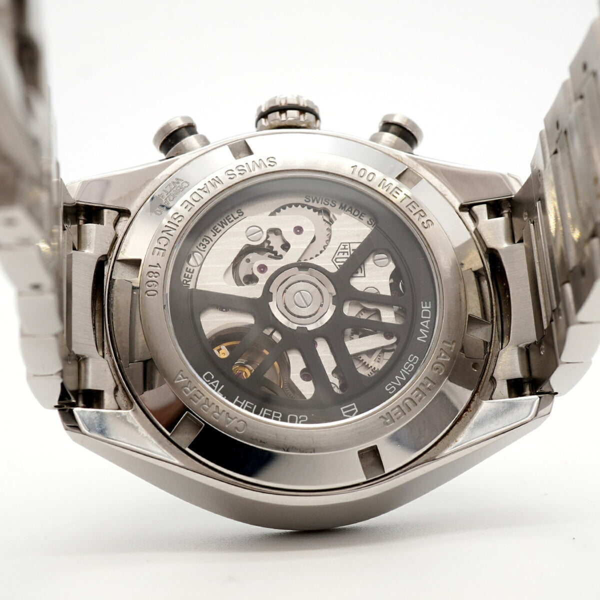 TAG Heuer Carrera Calibre 02 Sport CBN2A10 Green Dial 44mm Watch