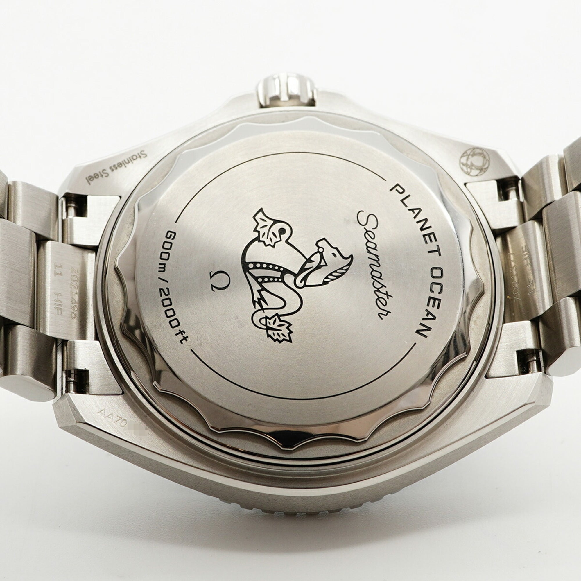 Omega Seamaster Planet Ocean 217.30.42.21.01.001 Herrenuhr Schwarz Zifferblatt